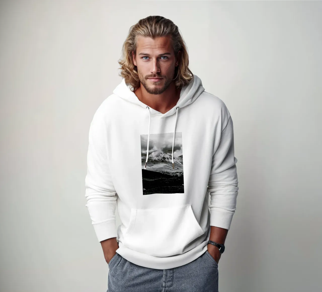 Snowy Peak felpa con cappuccio da Sebastian Hilgetag