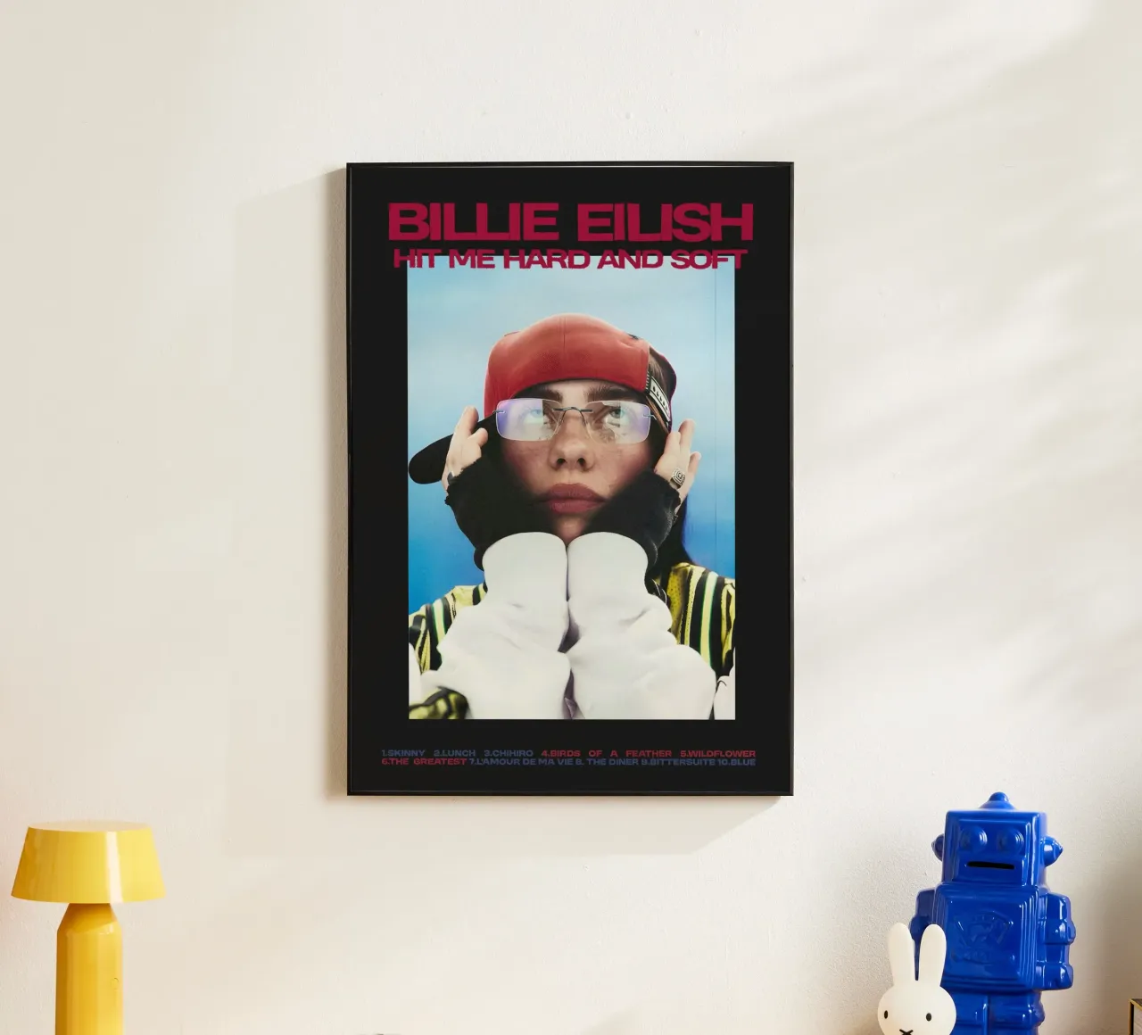 Hit Me Hard and Soft Billie Eilish alluminio dibond da Attaboy Dsgn
