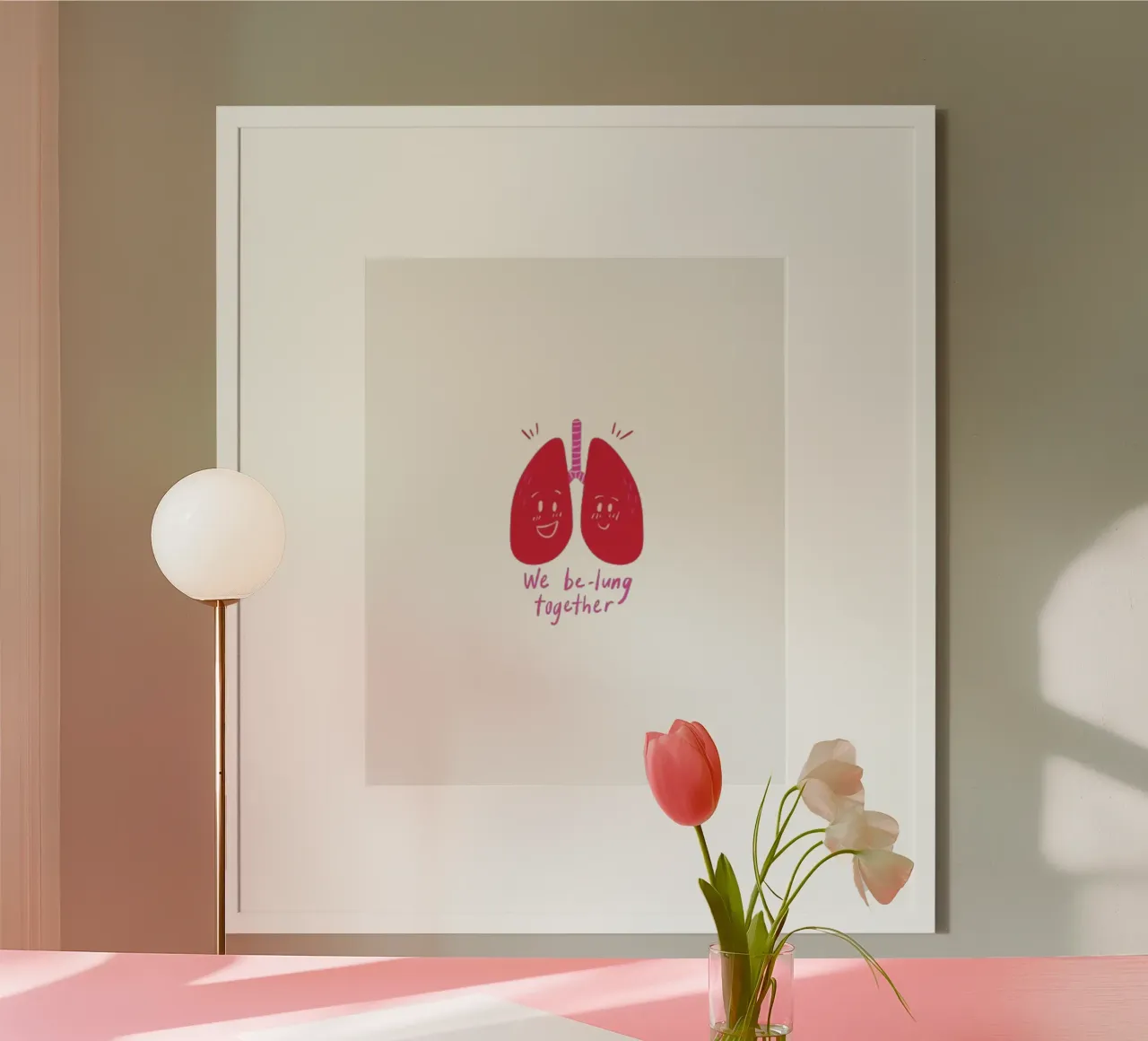 Siamo insieme al polmone poster da Olivia Creator