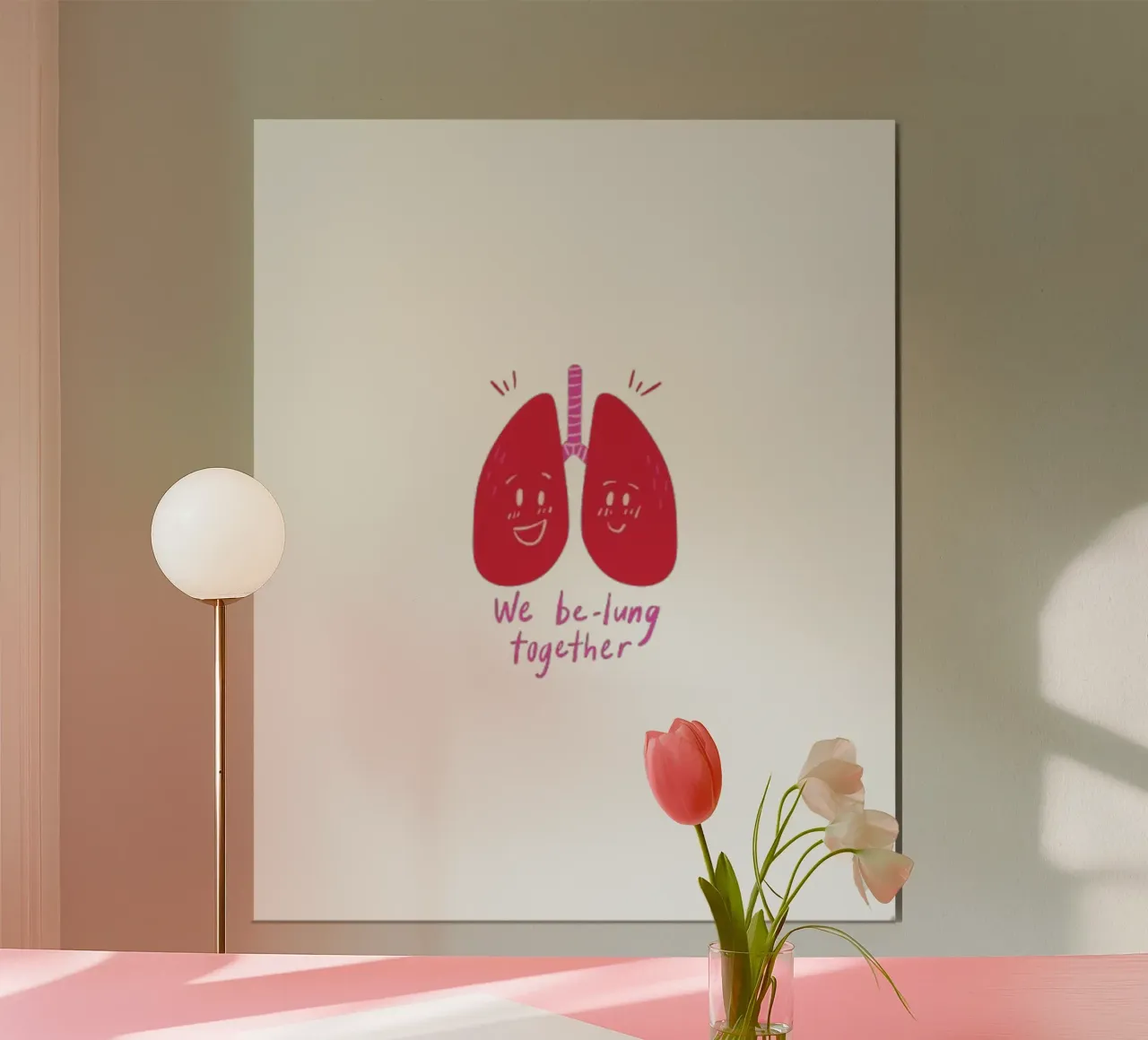 Siamo insieme al polmone poster da Olivia Creator