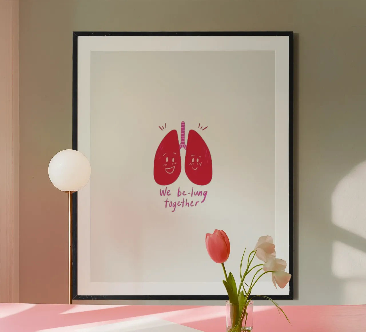 Siamo insieme al polmone poster da Olivia Creator