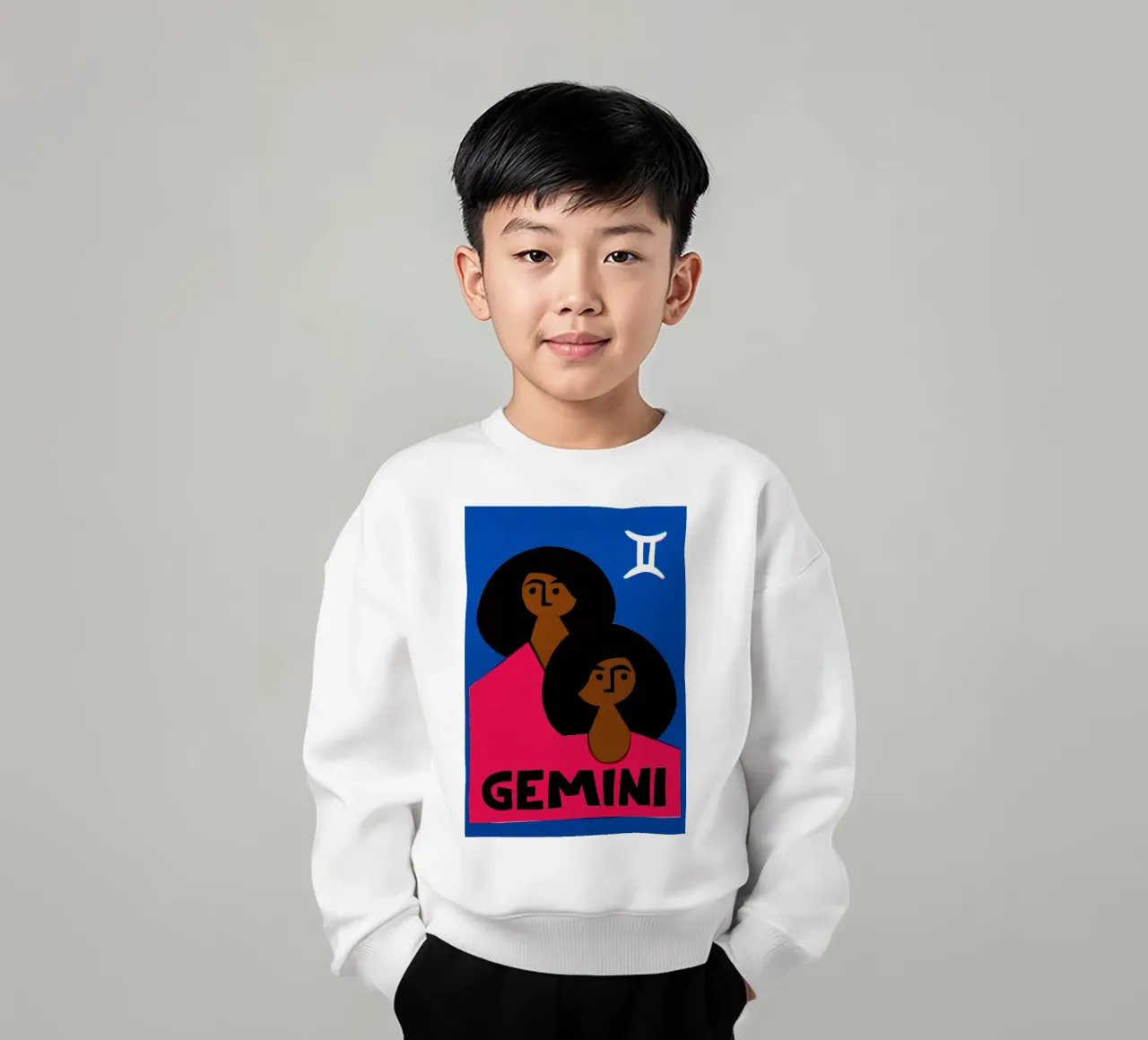 Gemini Zodiac felpa bambino da Fox & Velvet