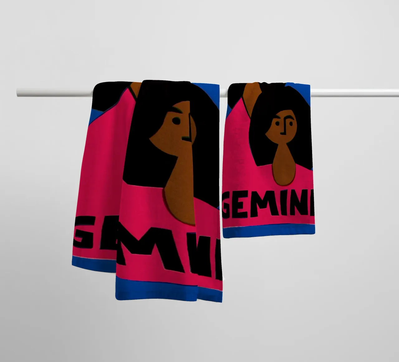 Gemini Zodiac towel by Fox & Velvet