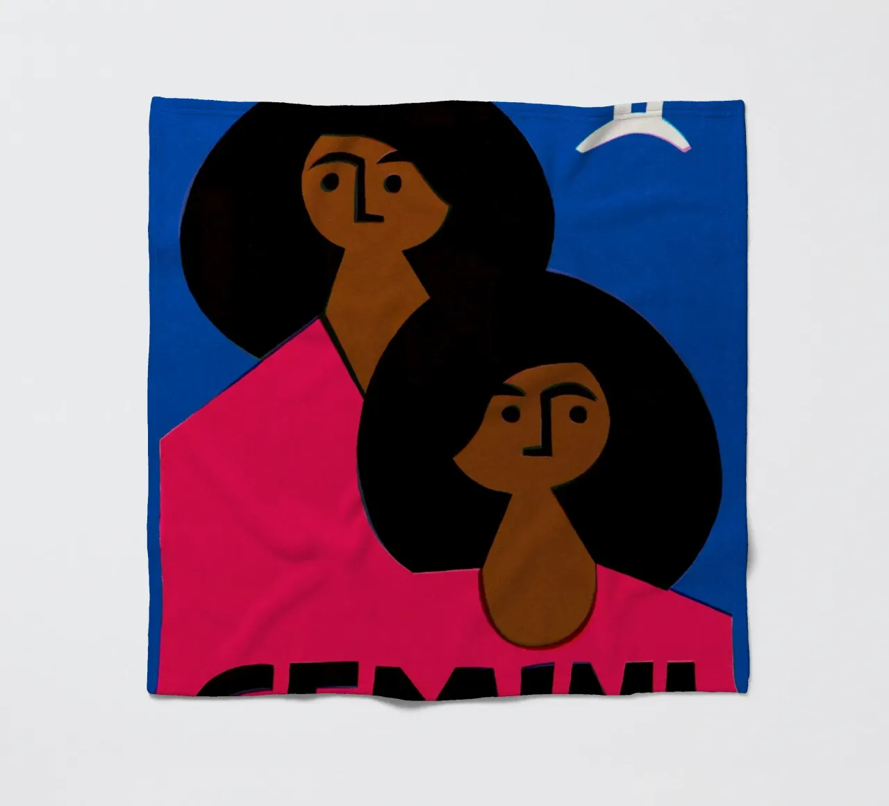 Gemini Zodiac coperta in pile da Fox & Velvet
