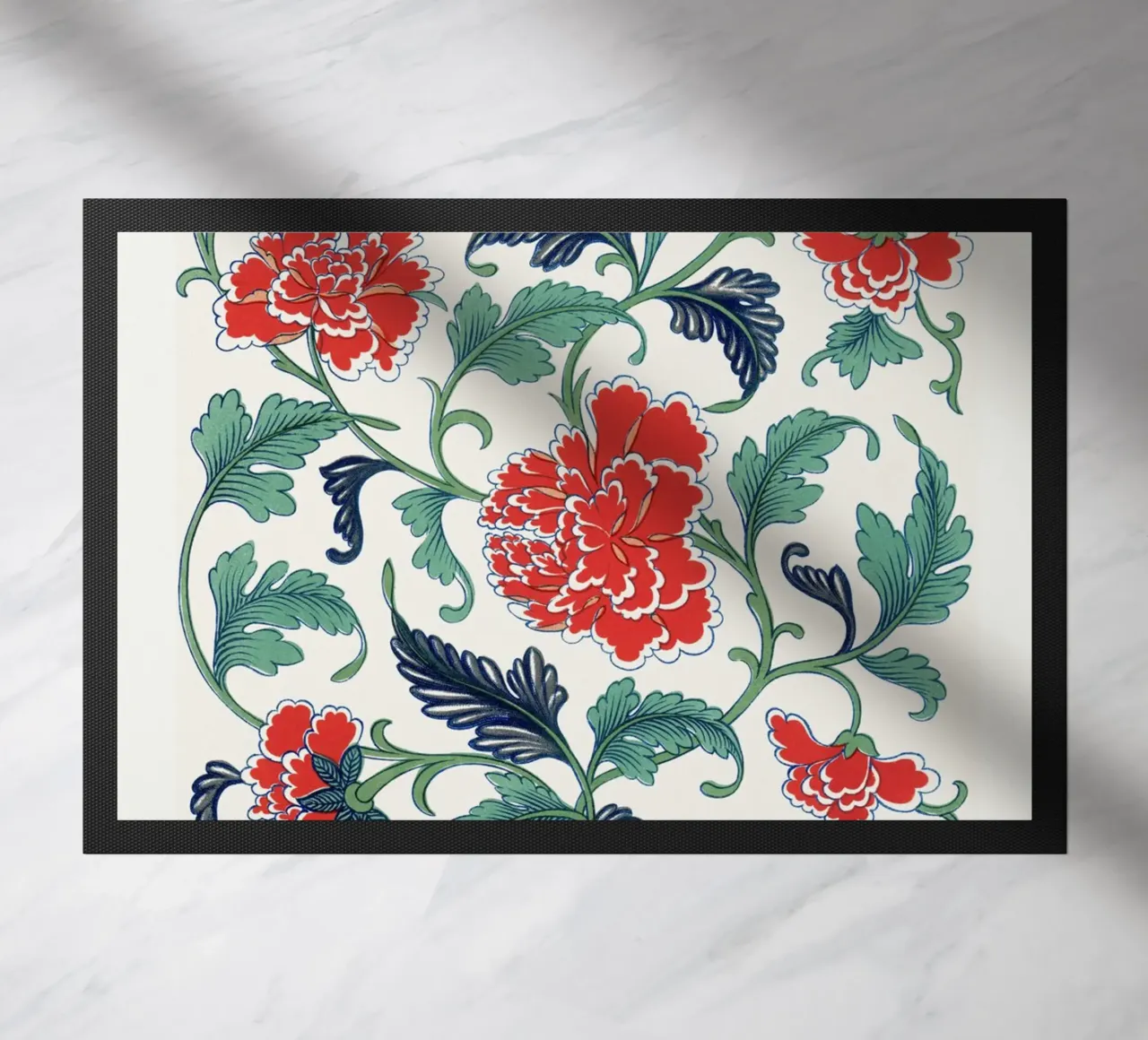 Red floral pattern, Examples of Chinese zerbino da vintageshop