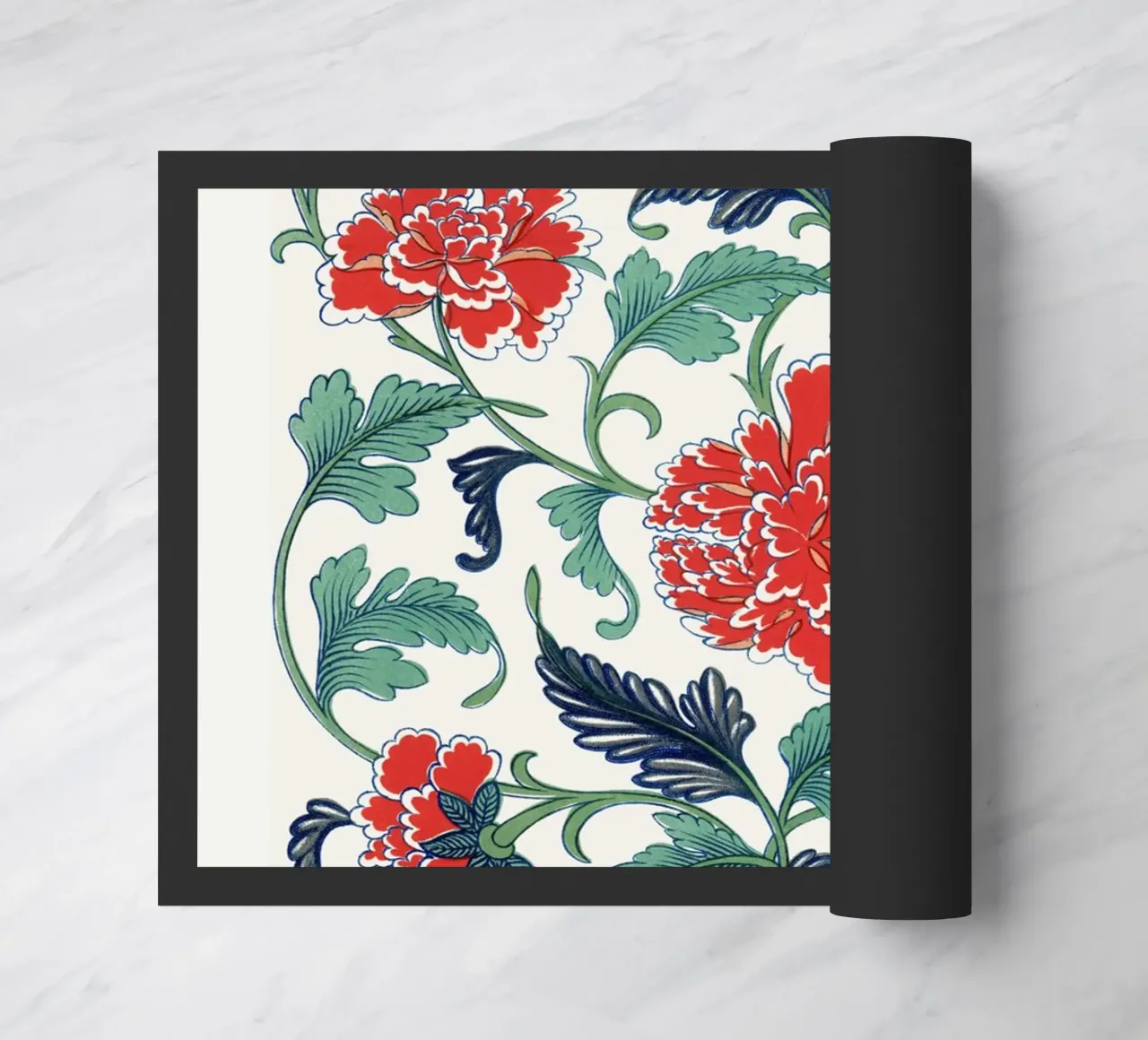 Red floral pattern, Examples of Chinese zerbino da vintageshop