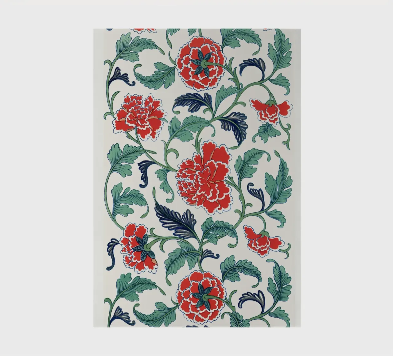Red floral pattern, Examples of Chinese notebook by vintageshop