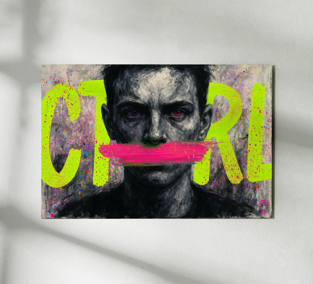 CTRL//SILENCED alluminio dibond da KUNSTstück