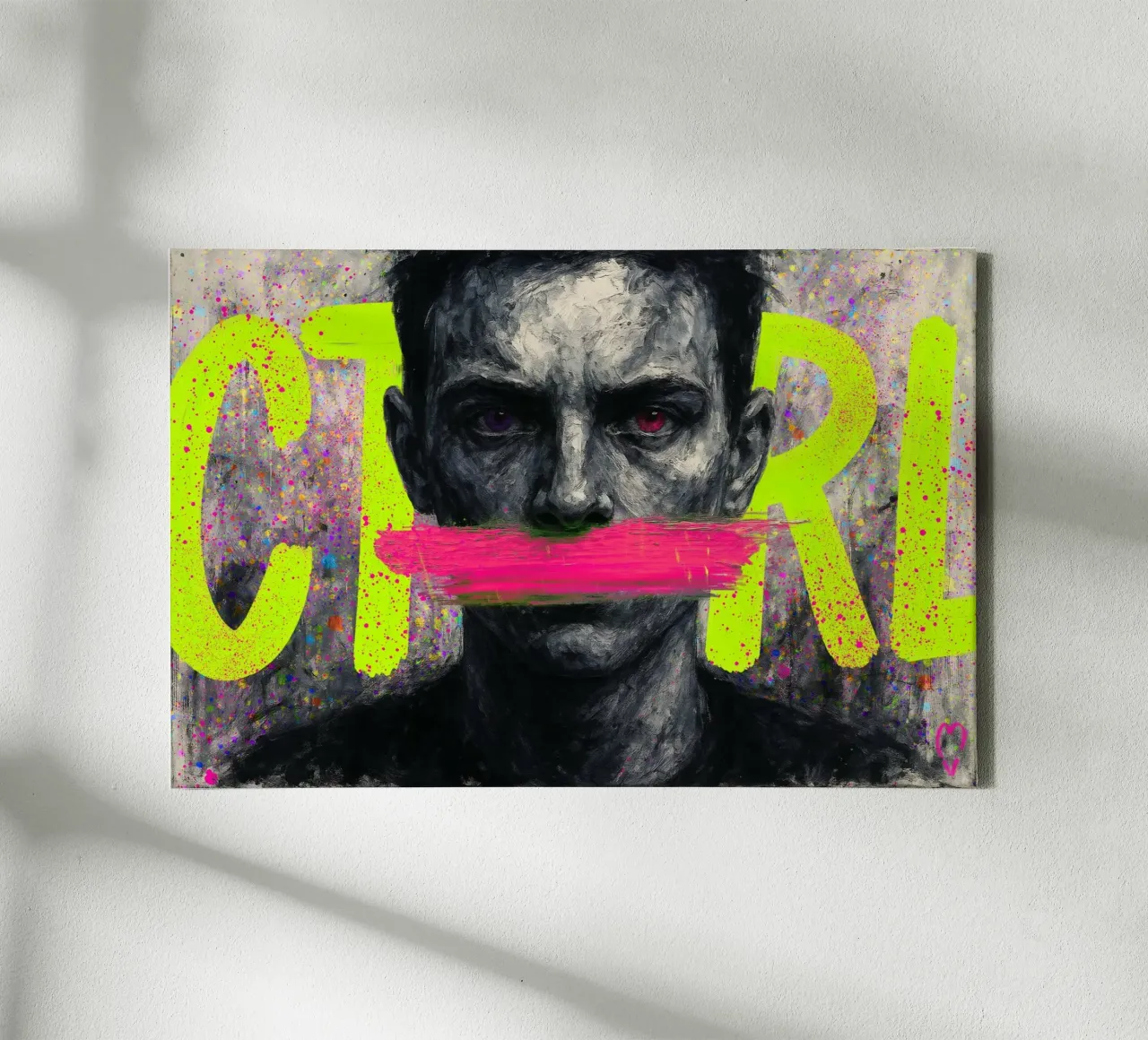 CTRL//SILENCED tela con Cornice a cassetta da KUNSTstück