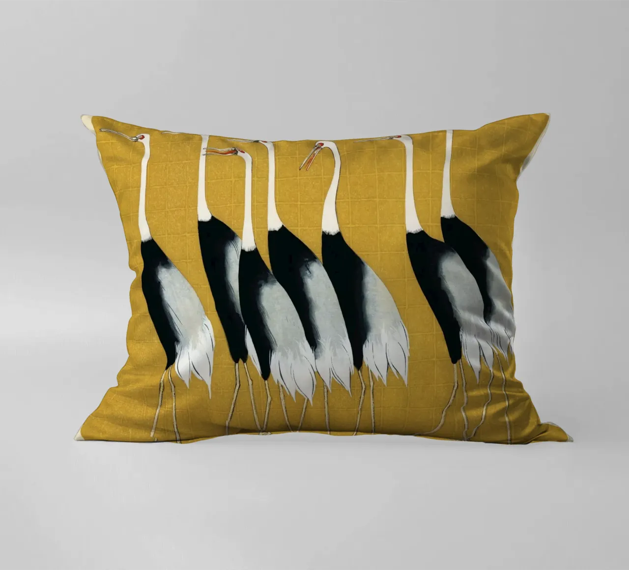 A traditional portrait of a flock of beautiful Japanese cuscino da vintageshop