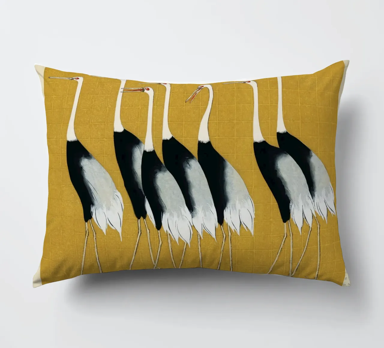 A traditional portrait of a flock of beautiful Japanese cuscino da vintageshop