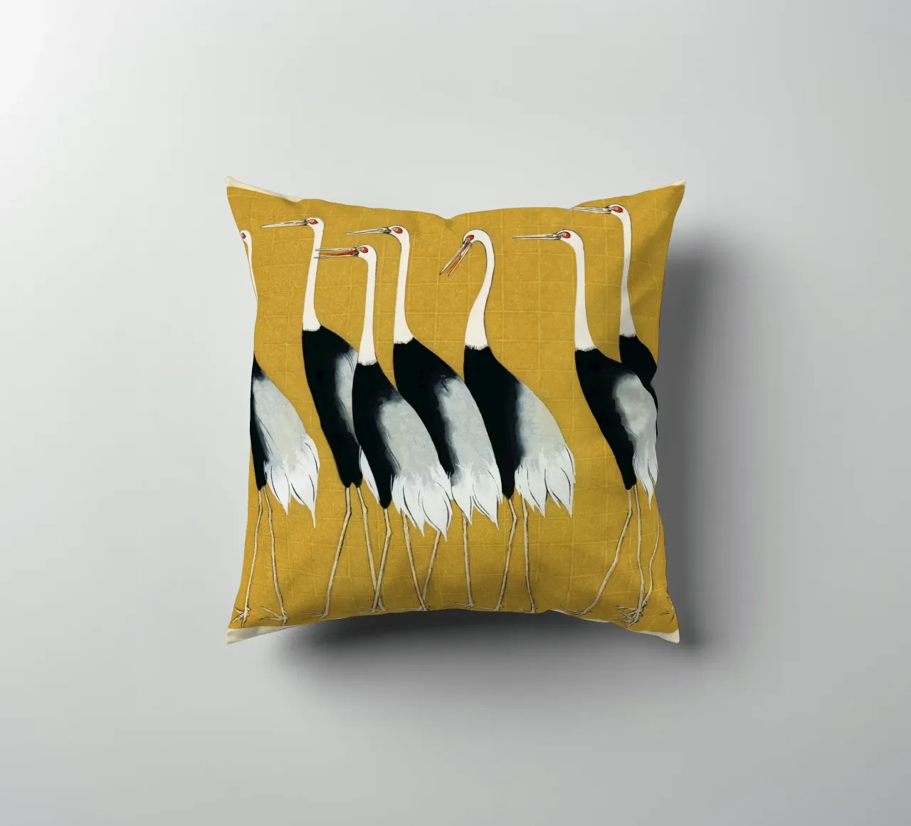 A traditional portrait of a flock of beautiful Japanese cuscino da vintageshop