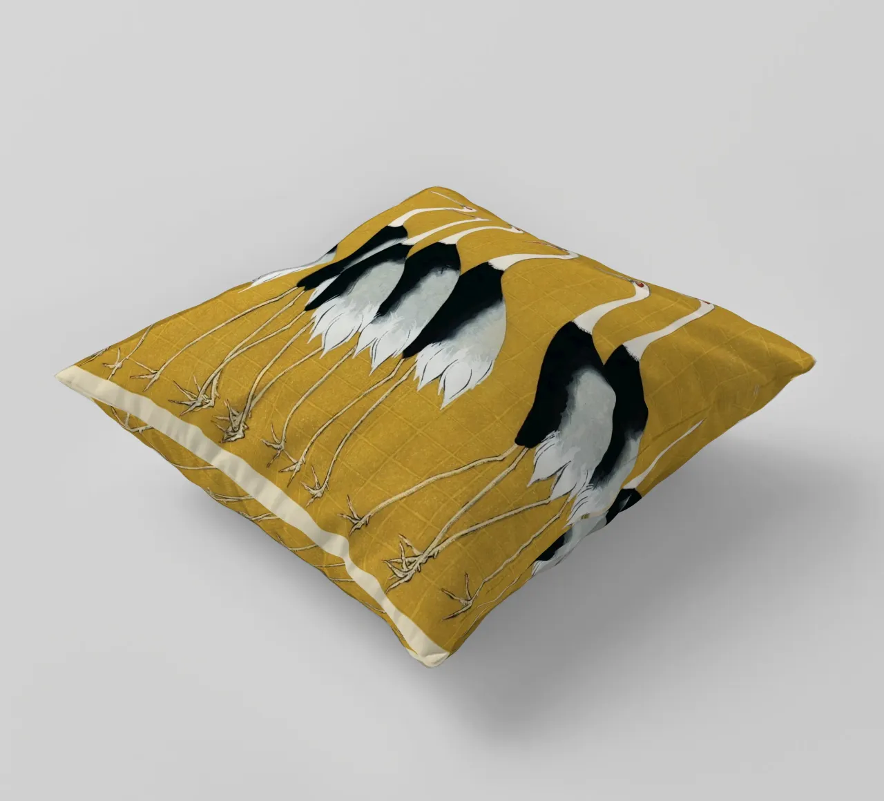 A traditional portrait of a flock of beautiful Japanese cuscino da vintageshop