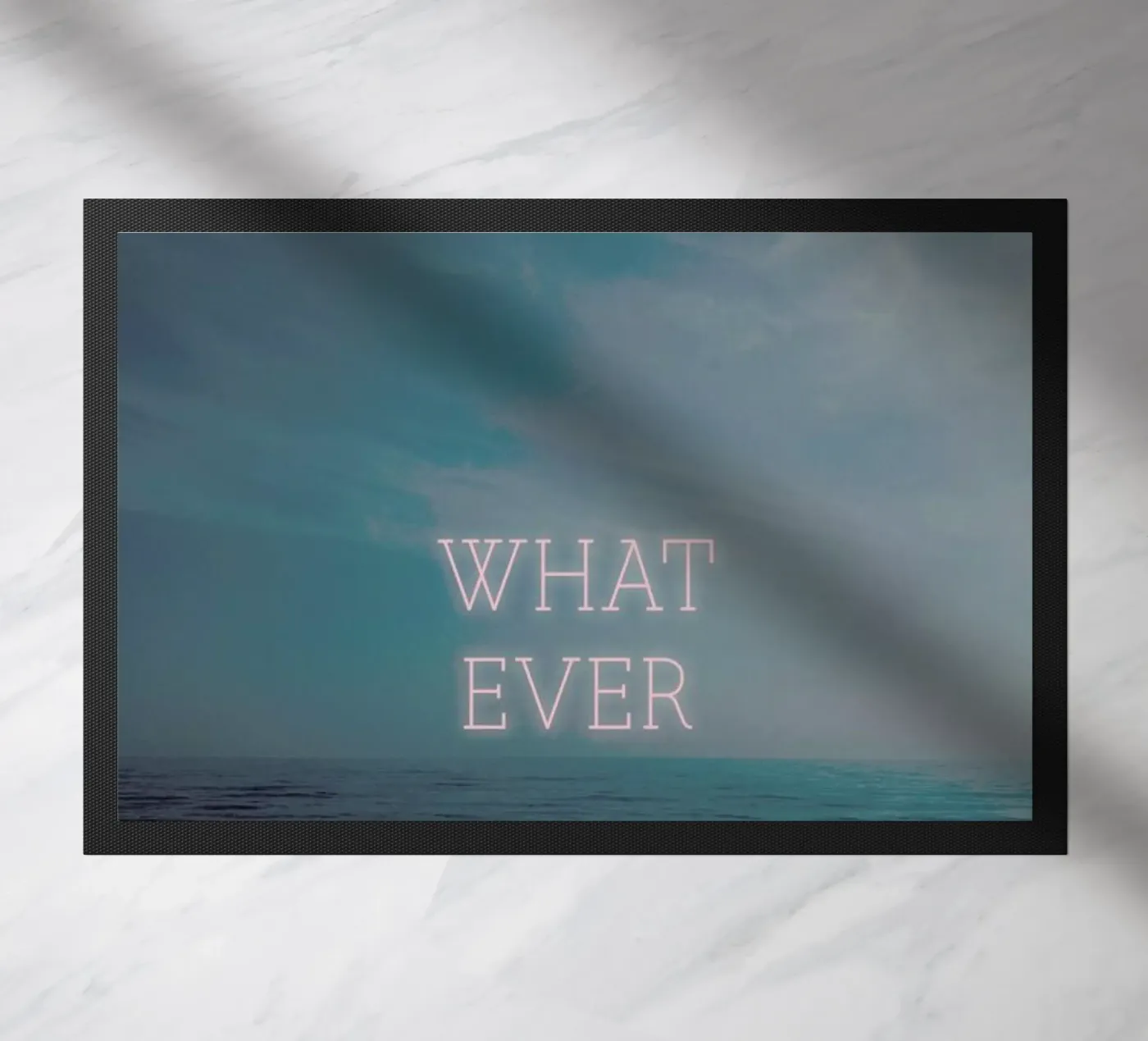 Whatever II Fußmatte von Sebastian Hilgetag