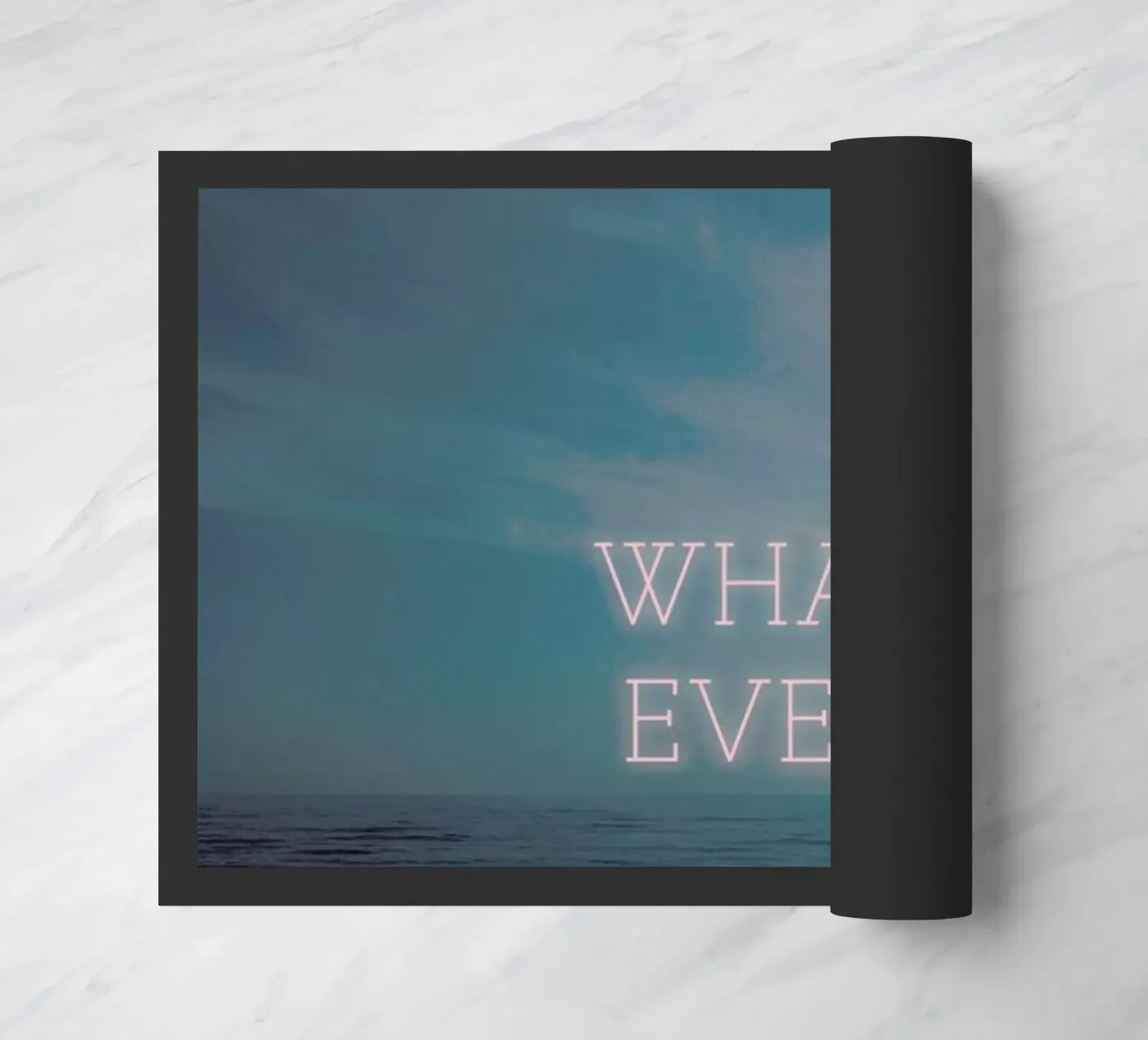 Whatever II Fußmatte von Sebastian Hilgetag