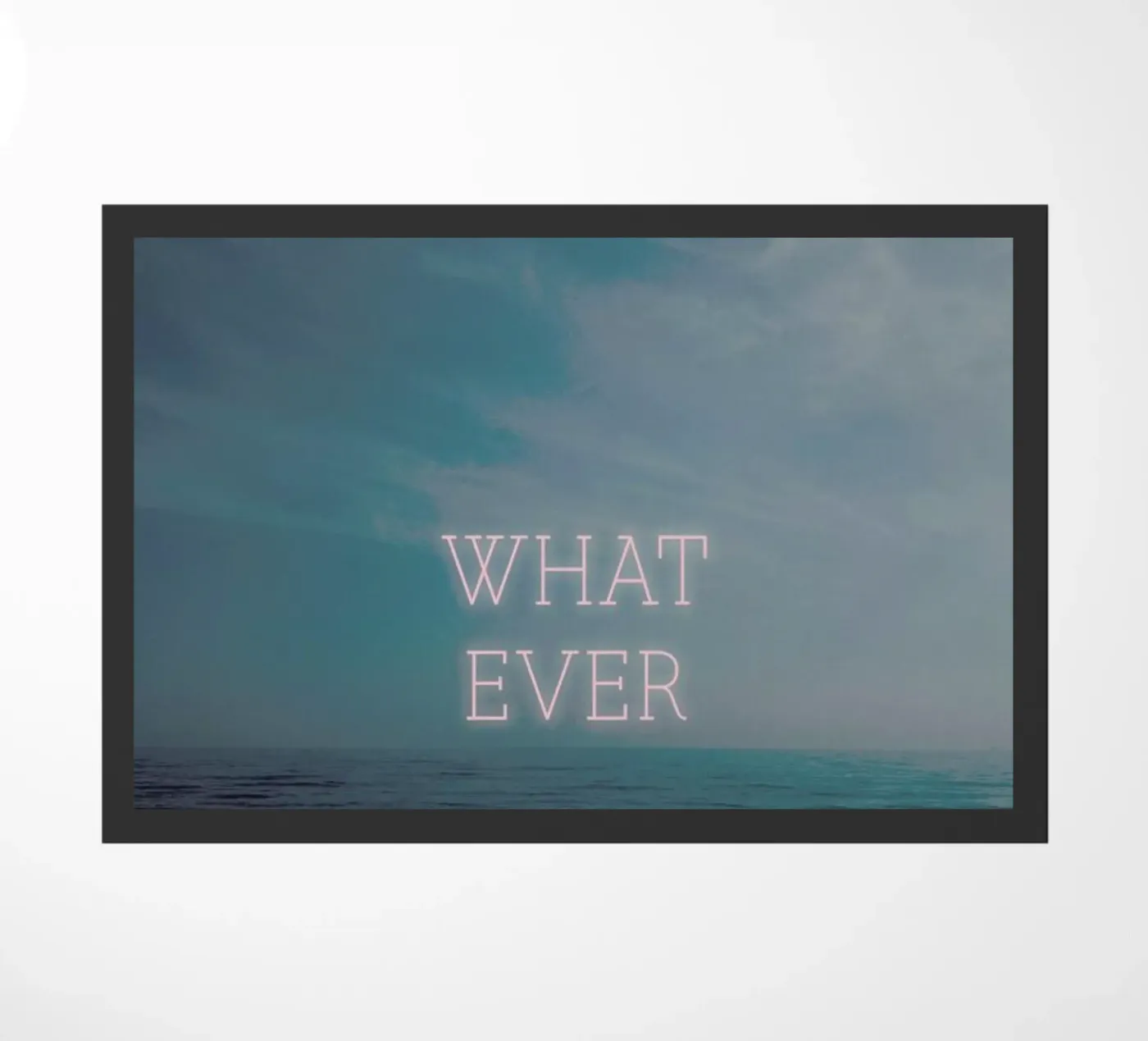 Whatever II Fußmatte von Sebastian Hilgetag