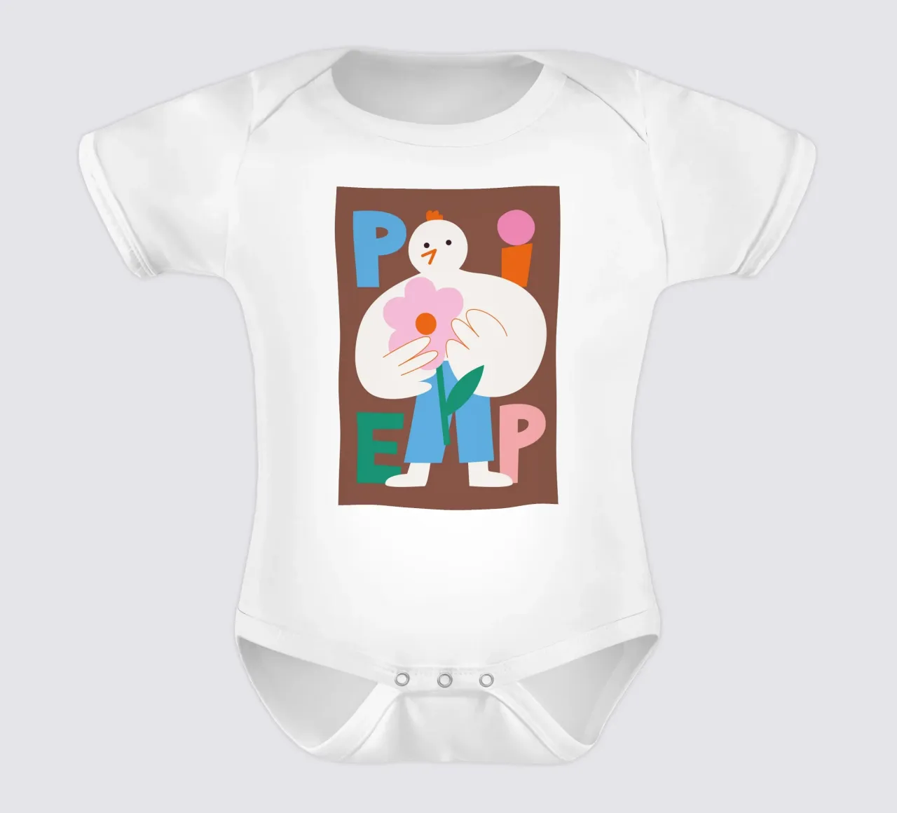 Piep body neonato maniche corte da Susann Stefanizen