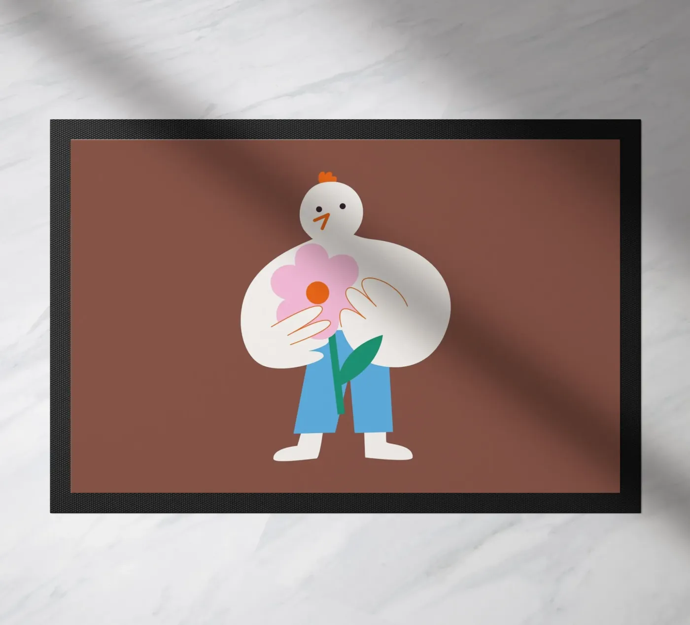 Piep doormat by Susann Stefanizen