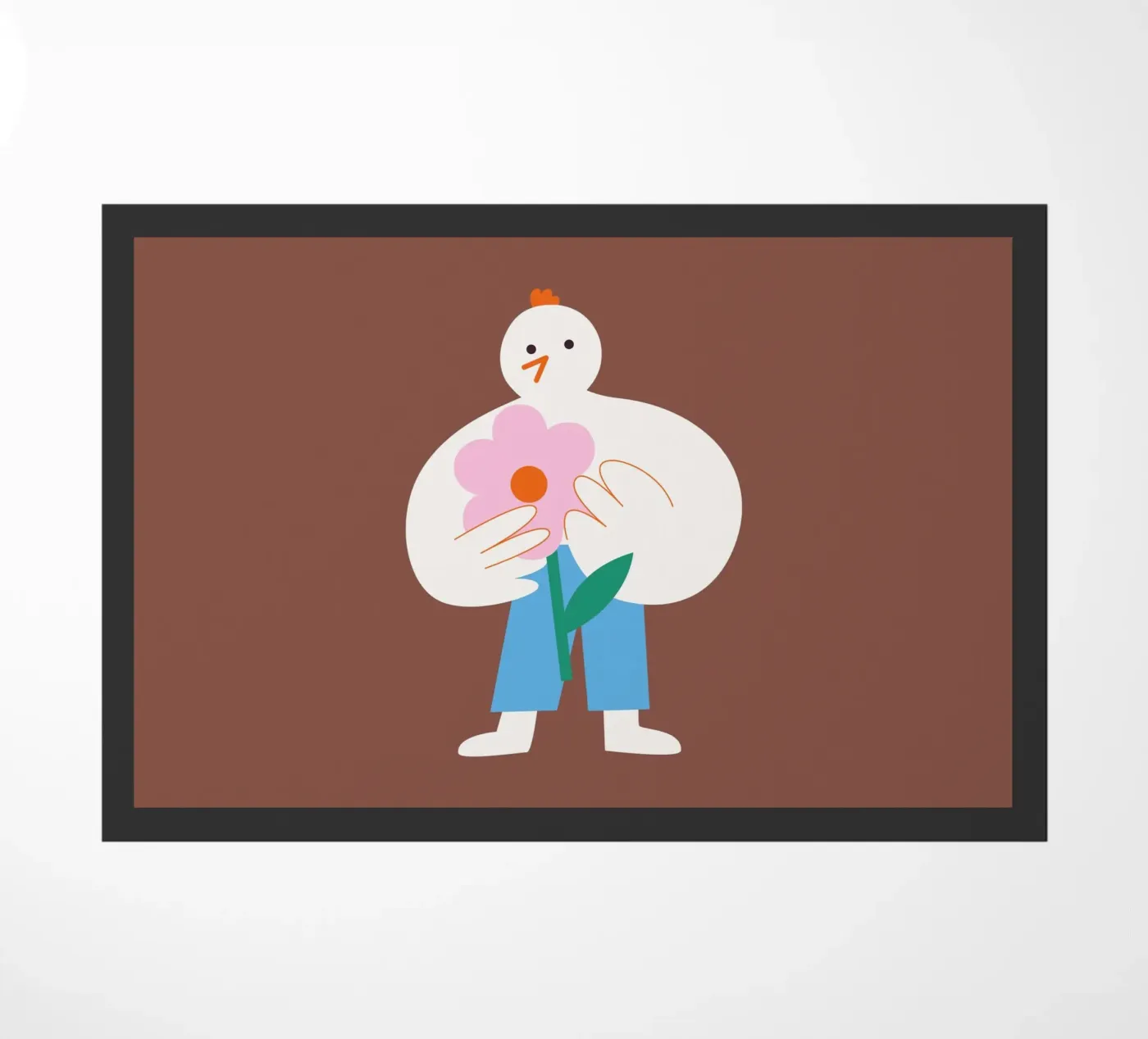 Piep doormat by Susann Stefanizen