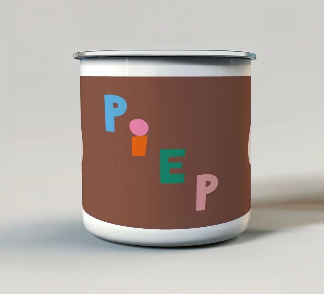 Piep tazza in smalto da Susann Stefanizen