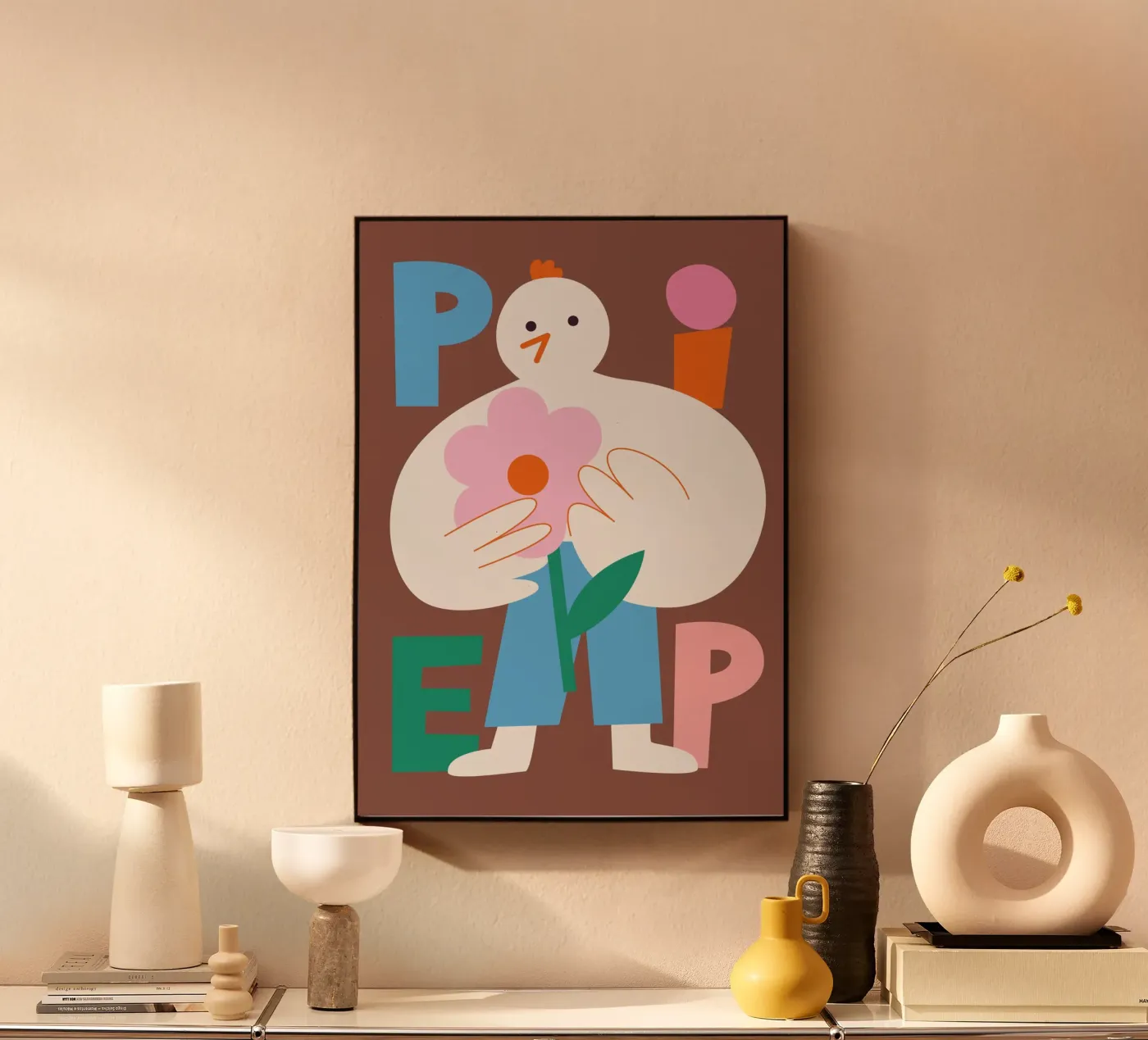 Piep acryl van Susann Stefanizen