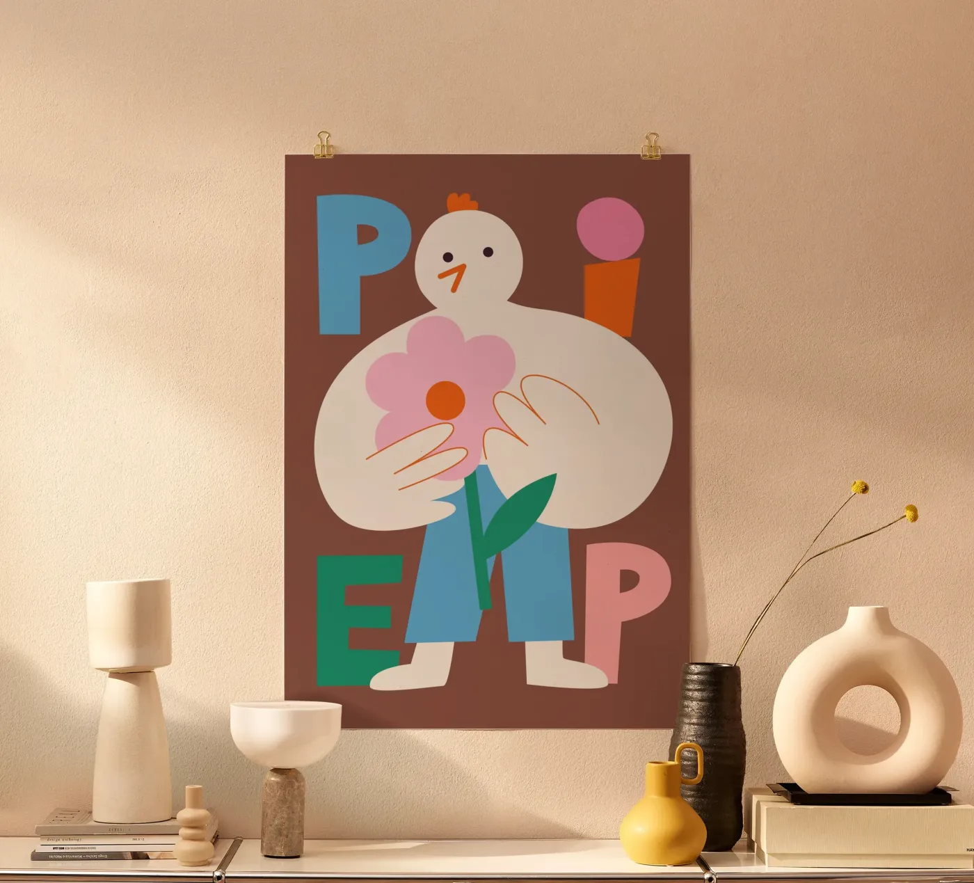 Piep poster van Susann Stefanizen