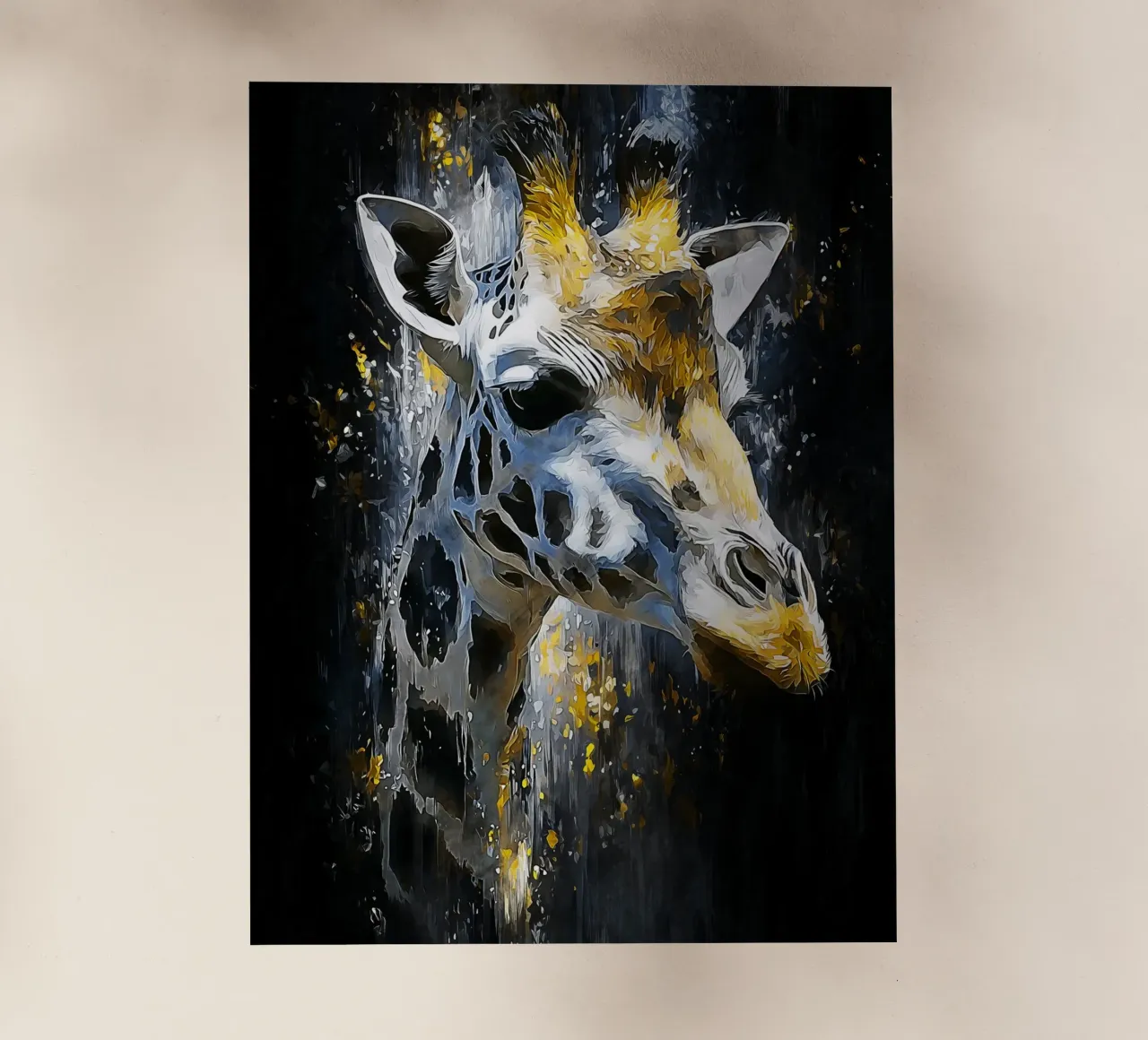 Giraffe Modern pellicola backlit da Mateo