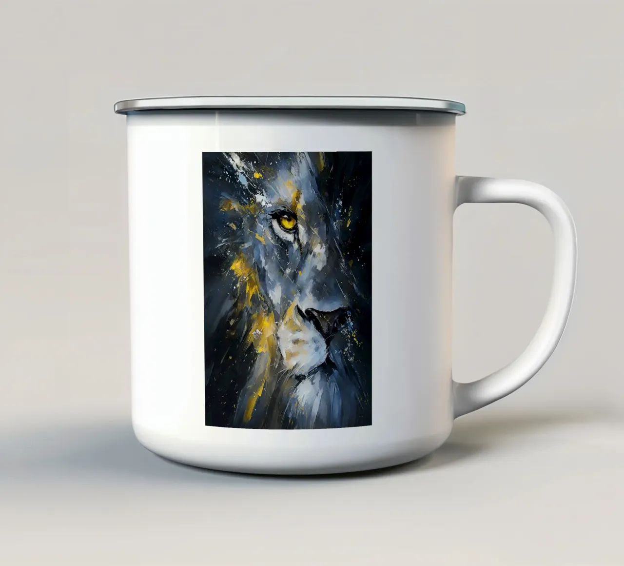 Lion Modern tazza in smalto da Mateo