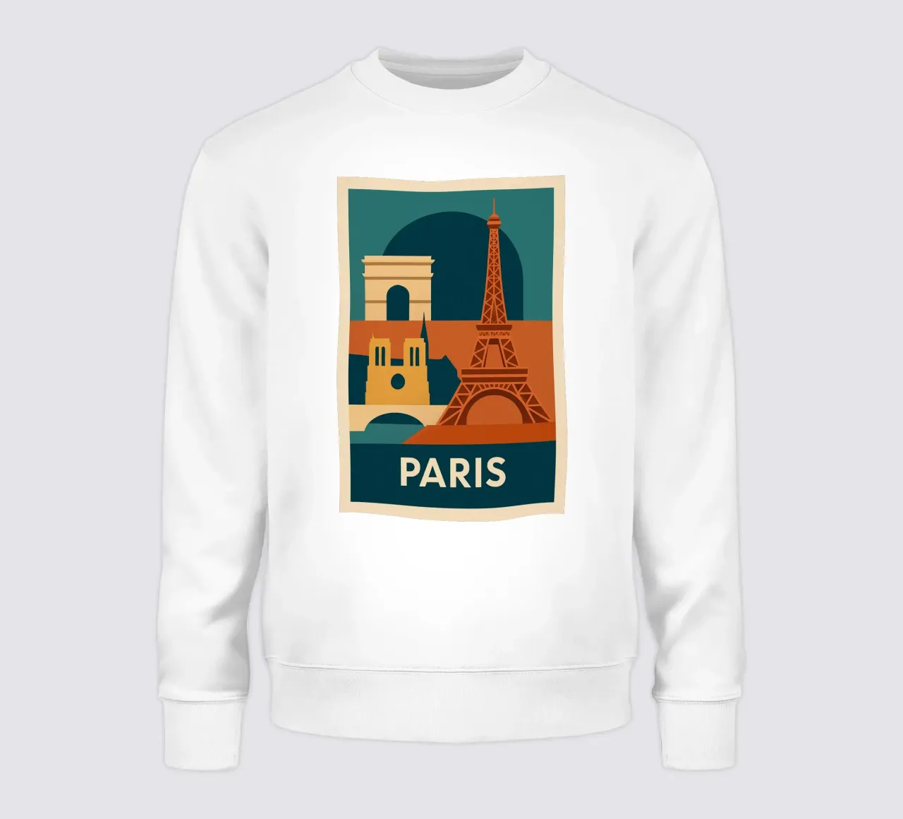 Paris graphique - Icone a contrasto felpa da JETLAG | affiches voyage