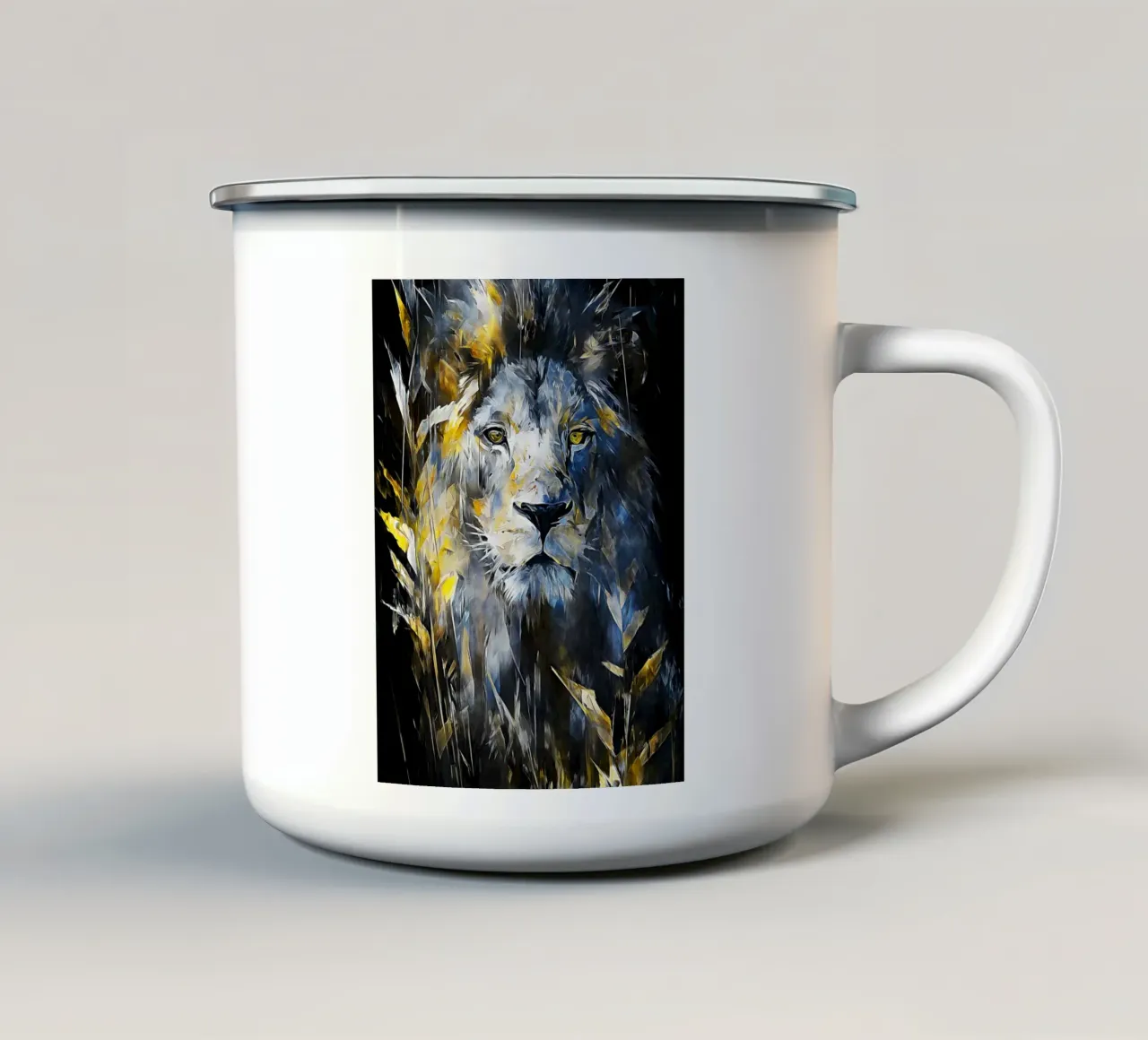 Lion Modern 2 tazza in smalto da Mateo