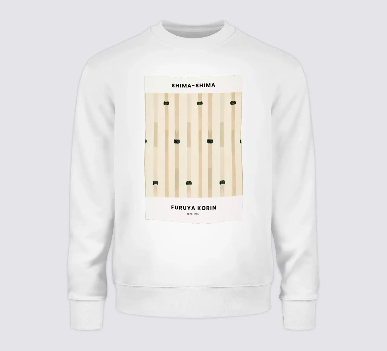 Furuya Korin - Chord Print sweatshirt van Vintage by JUNIQE