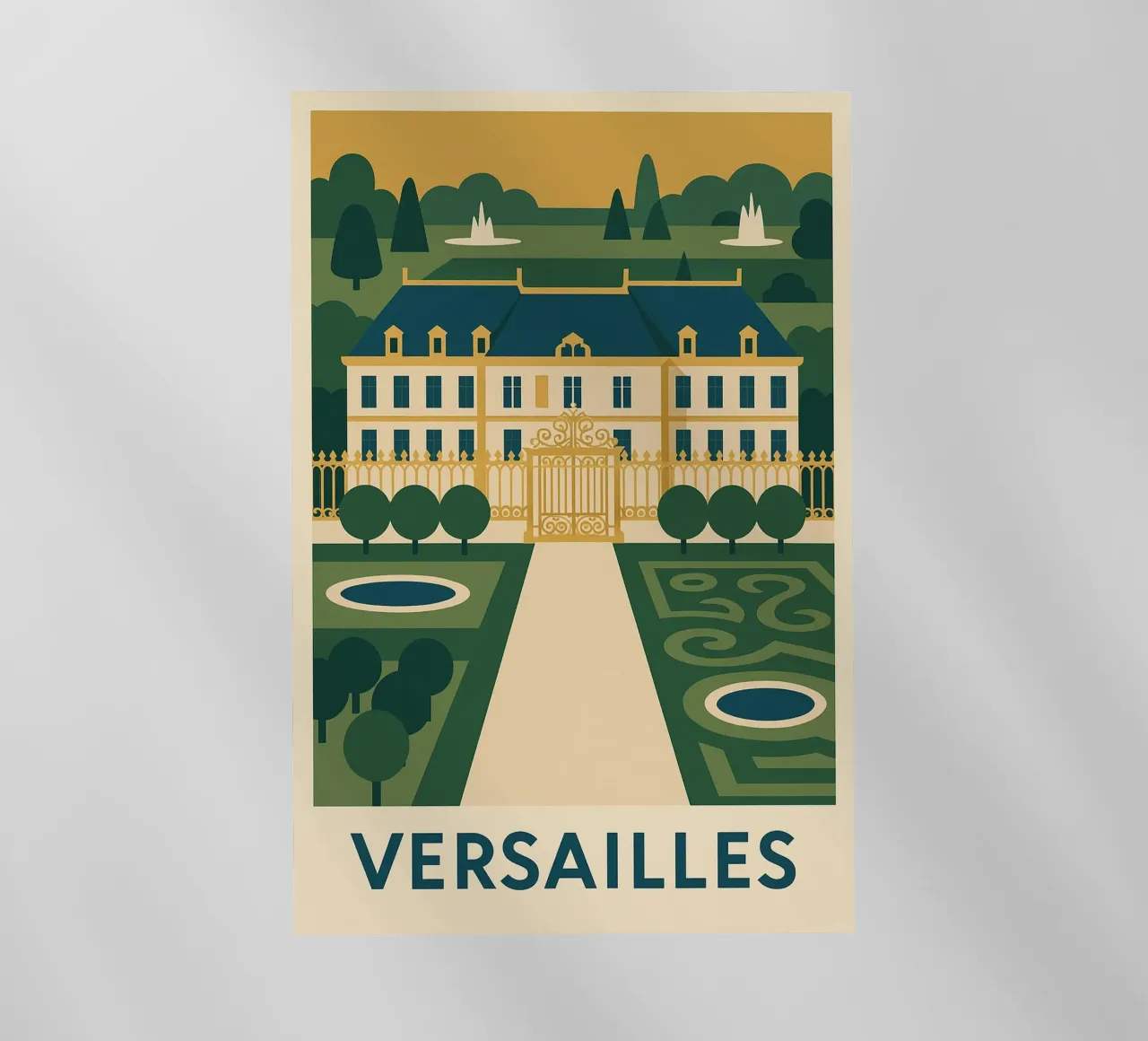 Versailles - Un manifesto di splendore pellicola backlit da JETLAG | affiches voyage