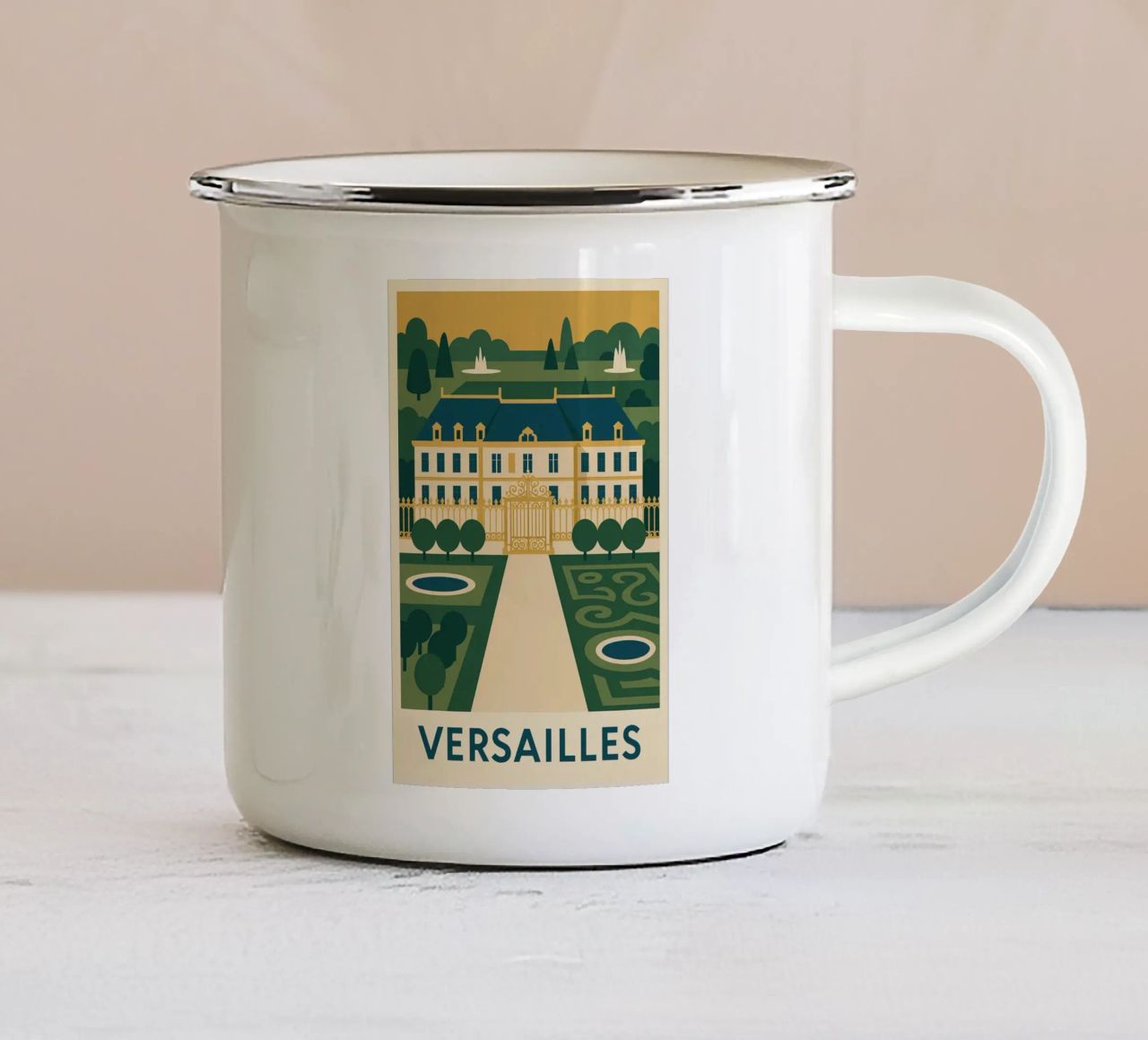 Versailles - Un manifesto di splendore tazza in smalto da JETLAG | affiches voyage