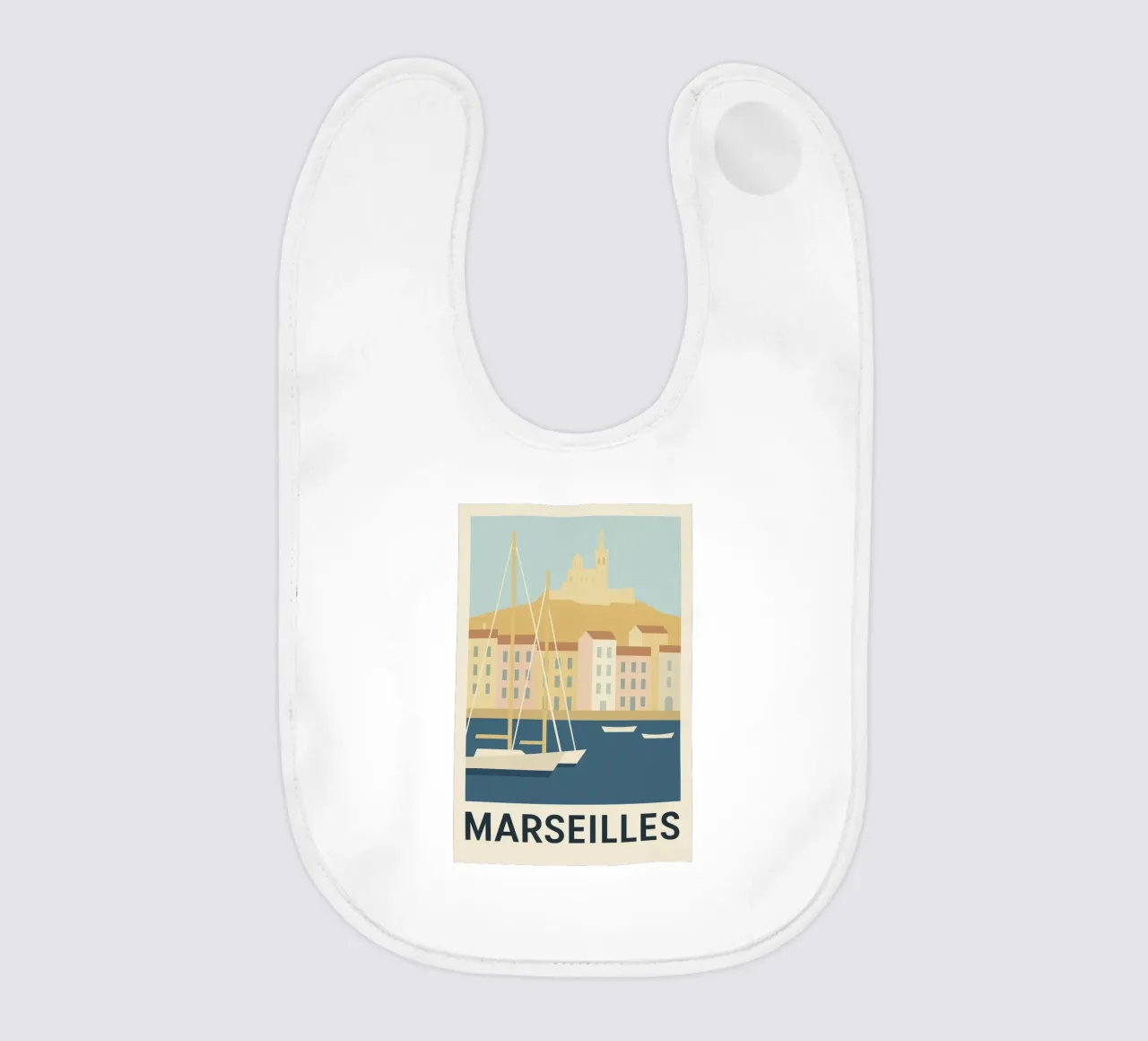 Marsiglia - I colori del sud all'orizzonte bavaglino da JETLAG | affiches voyage