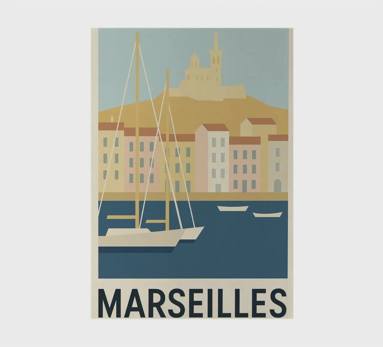 Marsiglia - I colori del sud all'orizzonte diario da JETLAG | affiches voyage