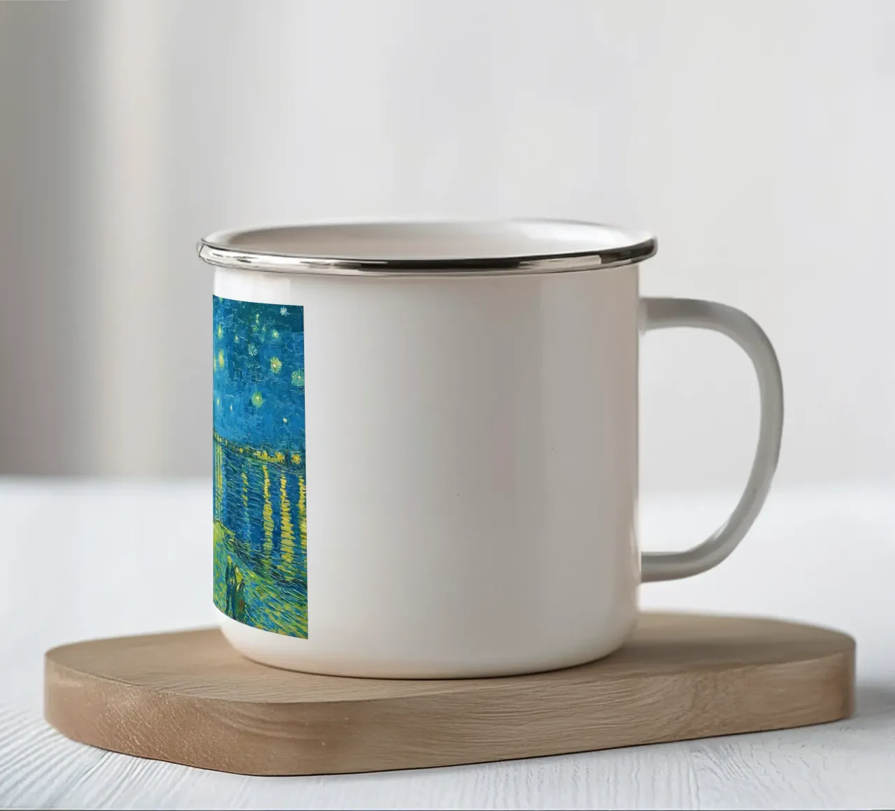 Nuit étoilée de Vincent van Gogh mug en émail de Venus Art