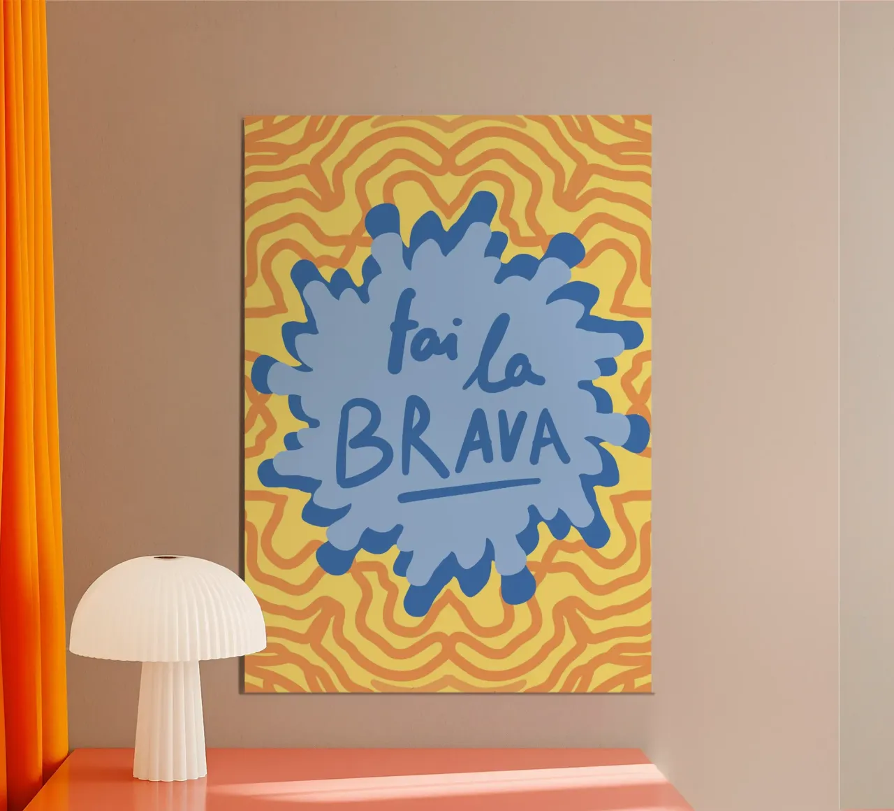 Fai la brava poster con telaio in legno da Happy Star Club