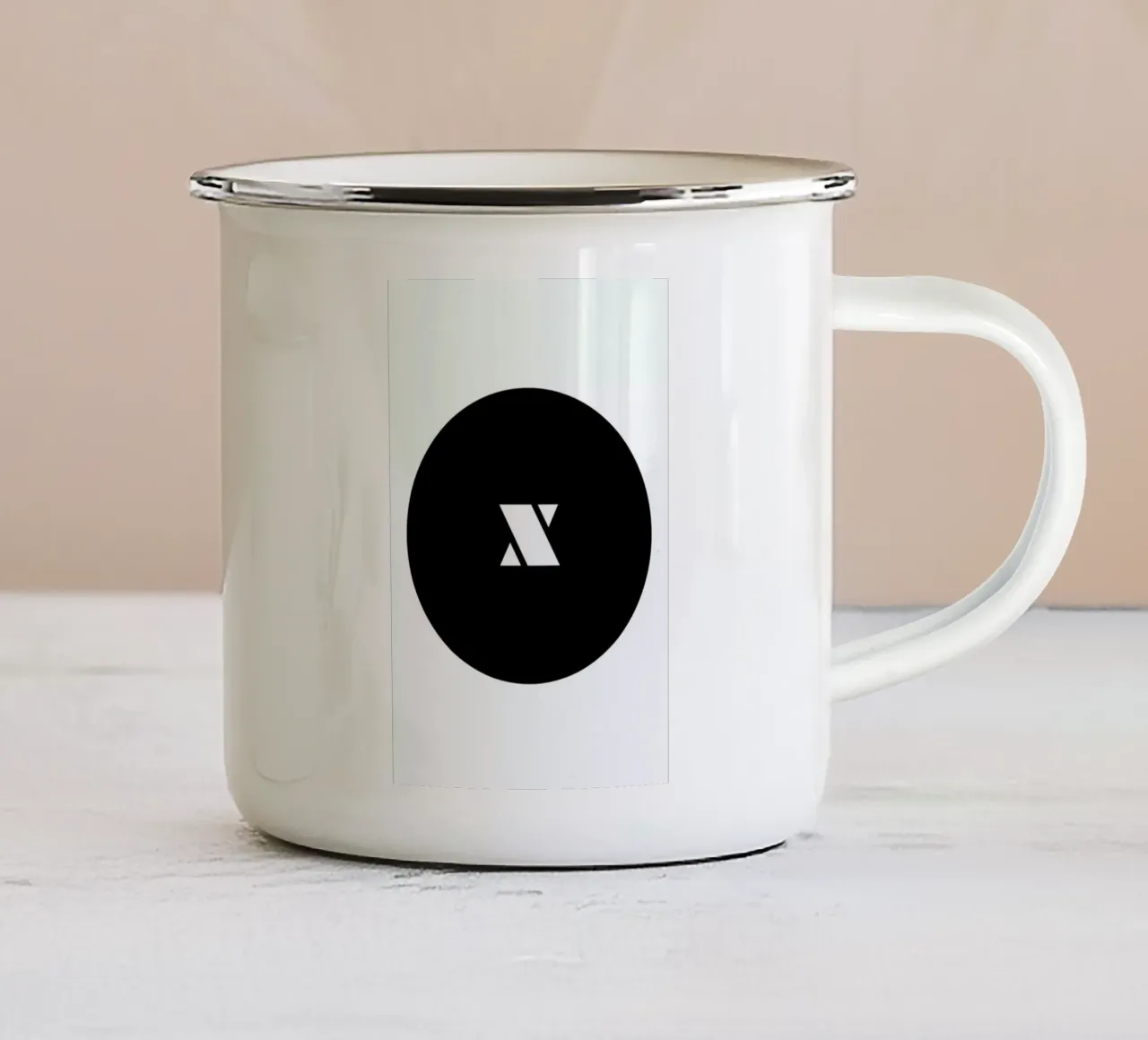 X taza de esmalte de Oh Darling