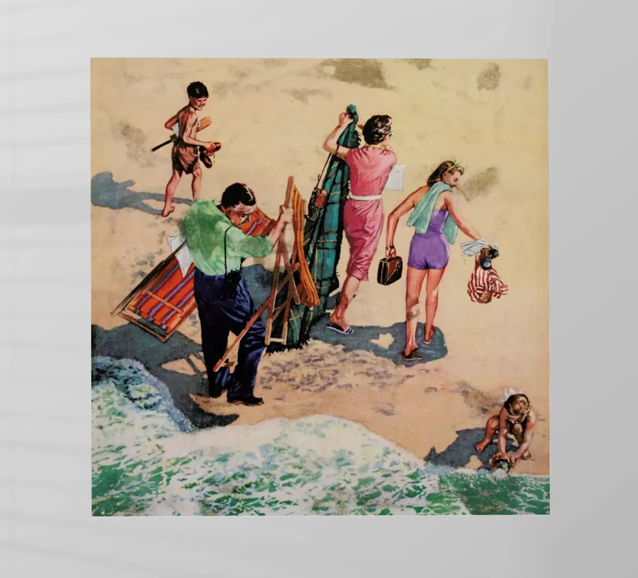 Family at the Seaside pellicola backlit da Hemingway Design