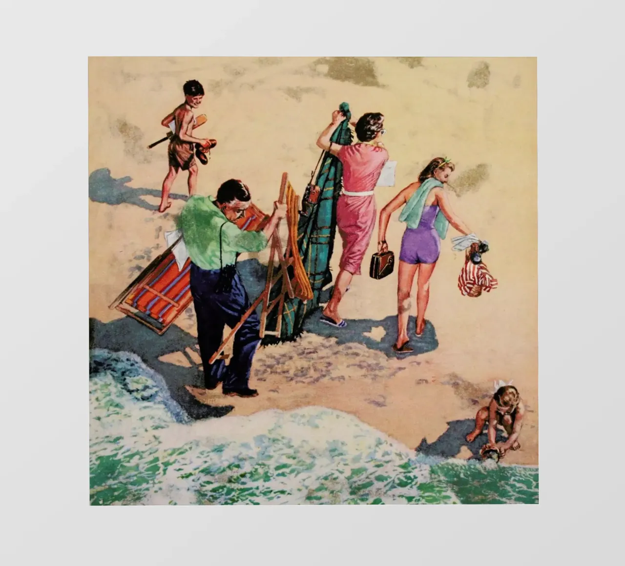 Family at the Seaside pellicola backlit da Hemingway Design