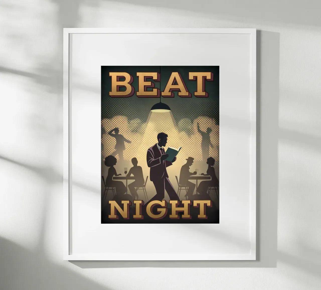 Retro Beat Poesie Lounge Vibe Poster von Jester Krew Art