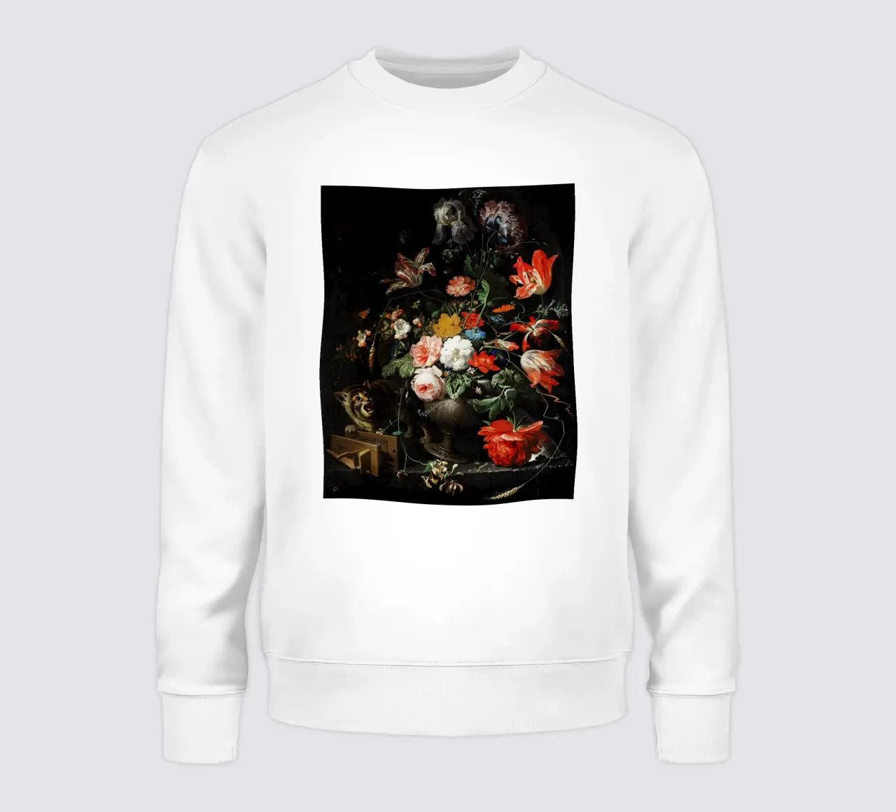Il bouquet rovesciato di Abraham Mignon (1660-1679) felpa da Pretty Flowers Vintage Botanicals