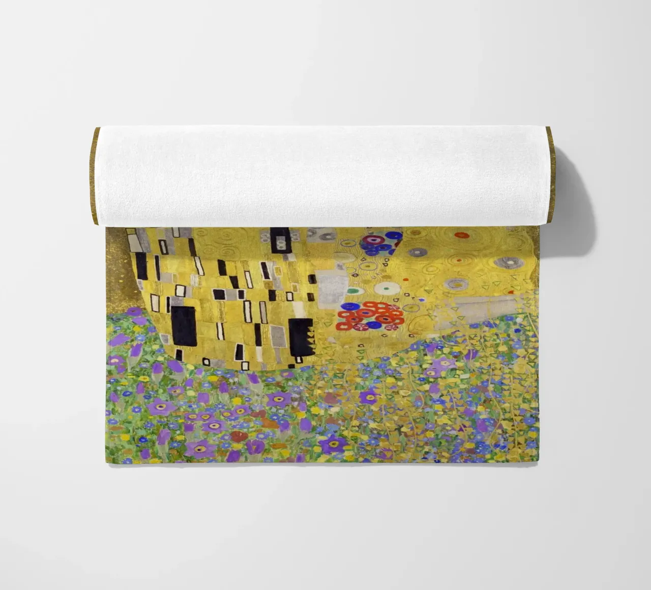 Il bacio di Gustav Klimt telo mare da Art History