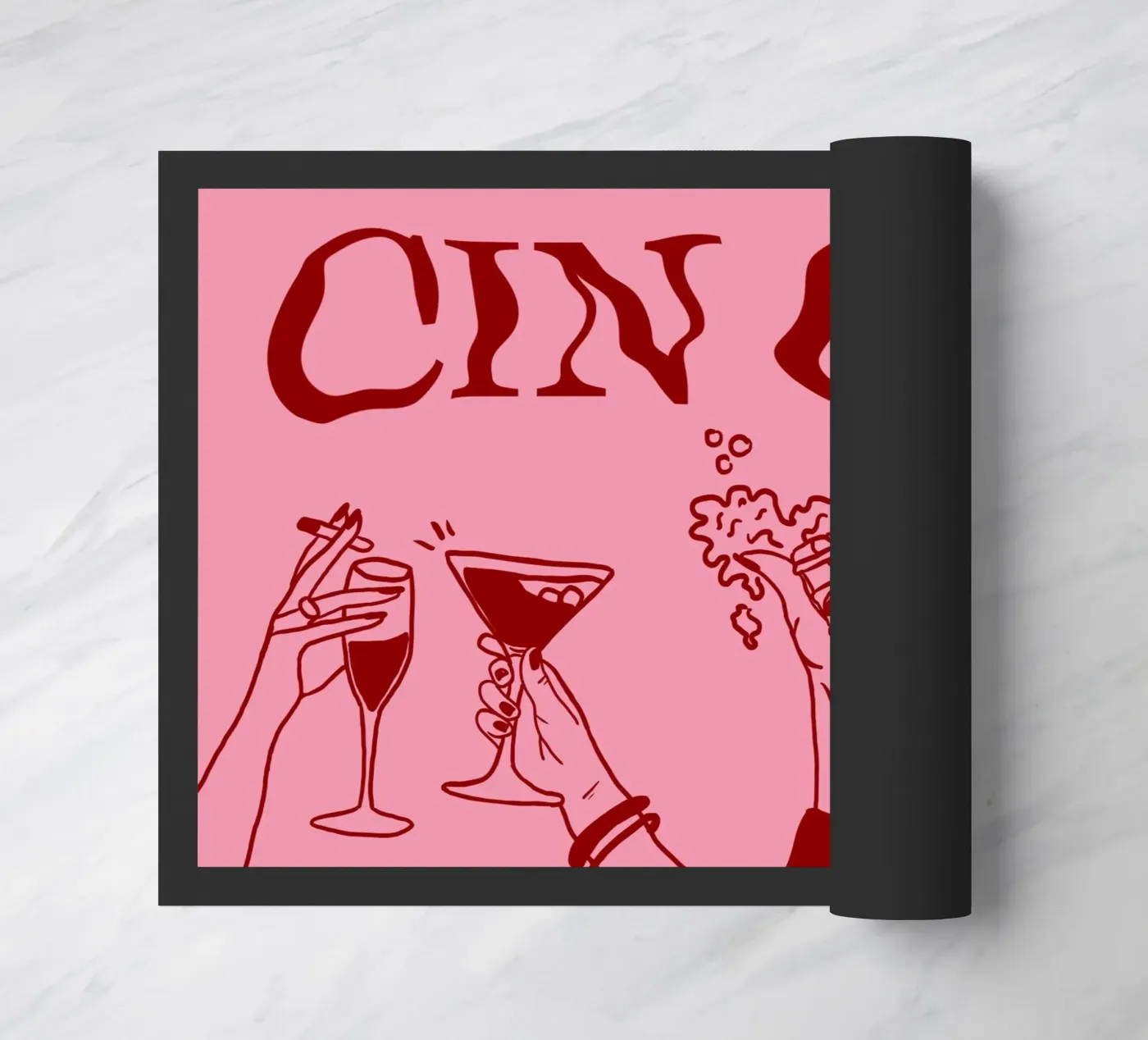 Cin Cin Fußmatte von Happy Star Club