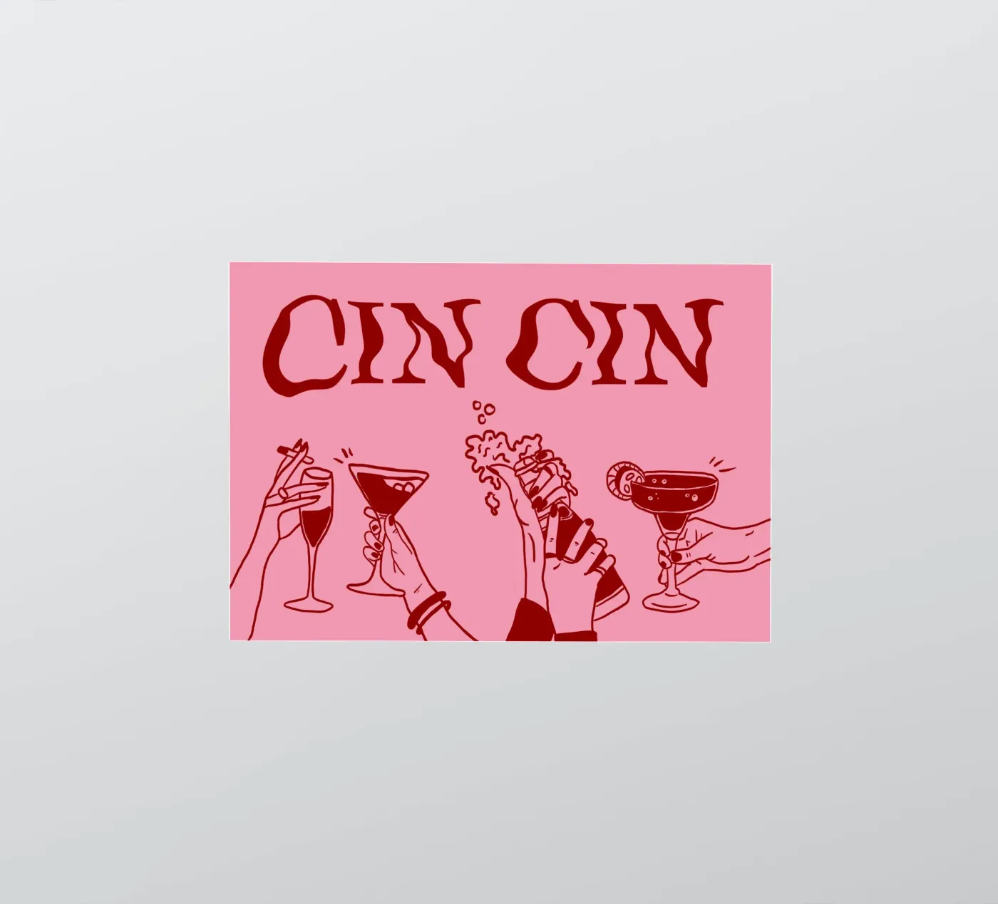 Cin Cin Sticker von Happy Star Club