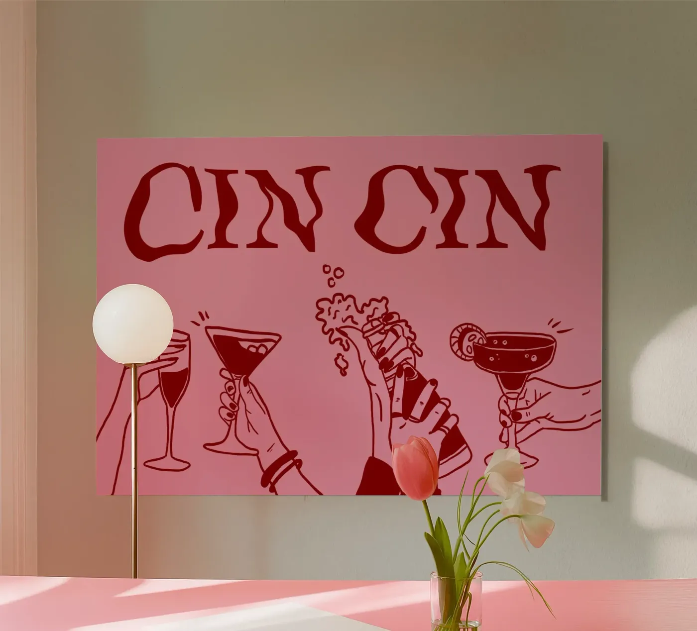 Cin Cin alluminio dibond da Happy Star Club