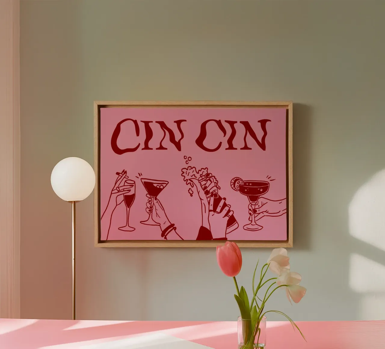 Cin Cin canvas by Happy Star Club