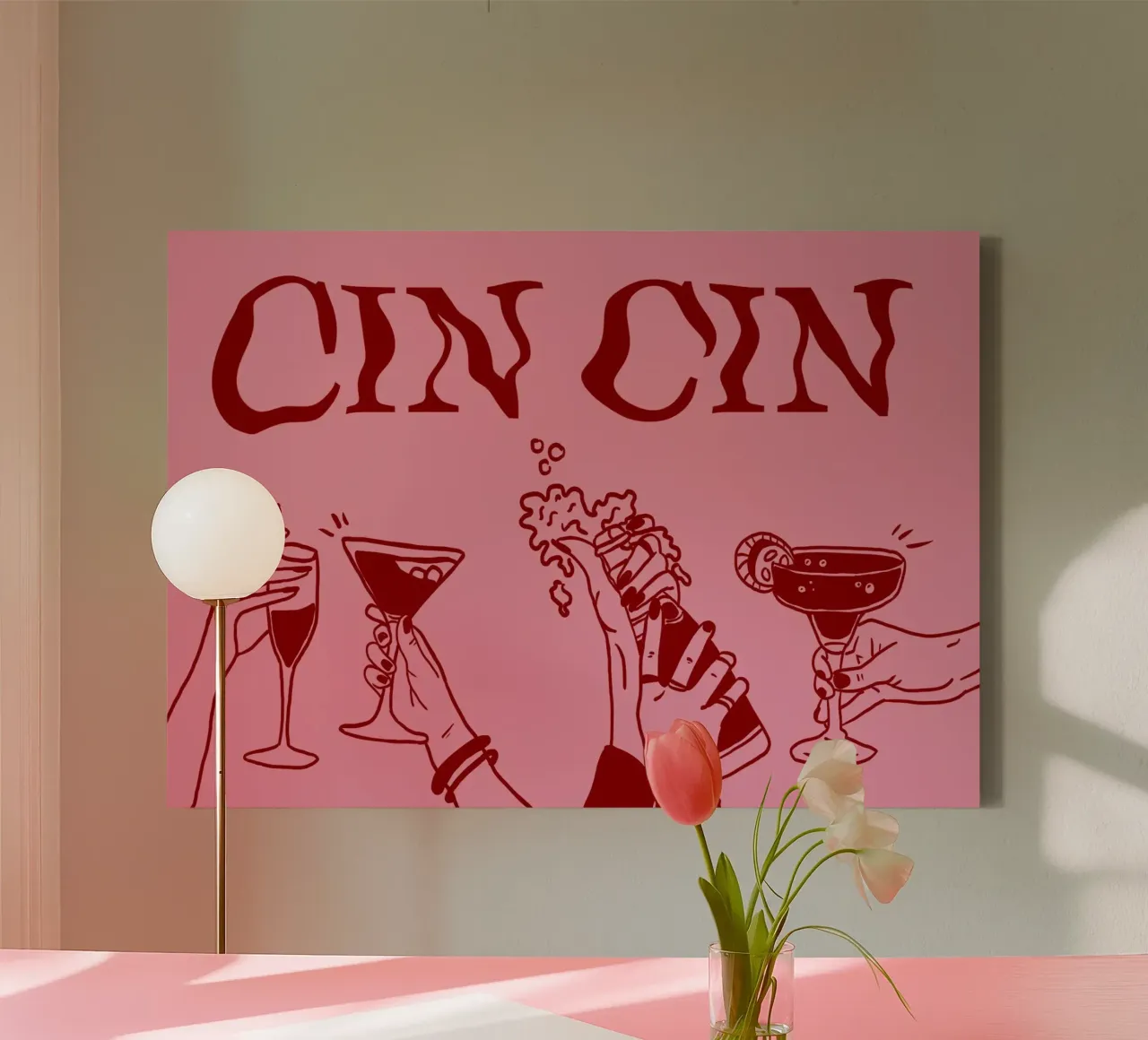 Cin Cin canvas by Happy Star Club
