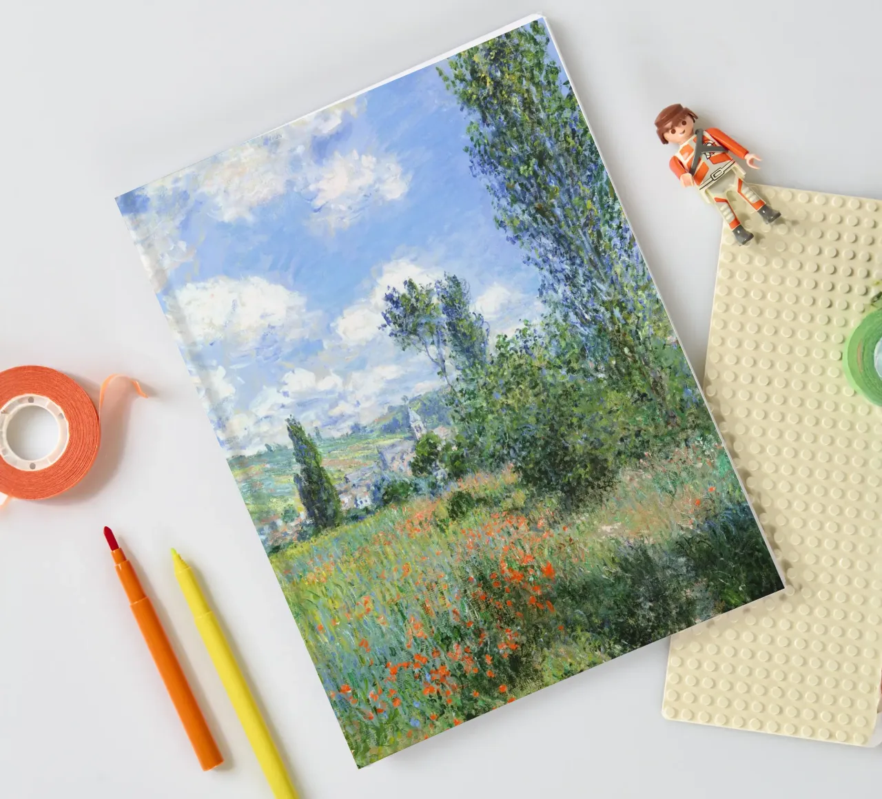 View of Vétheuil by Claude Monet notebook by Art History