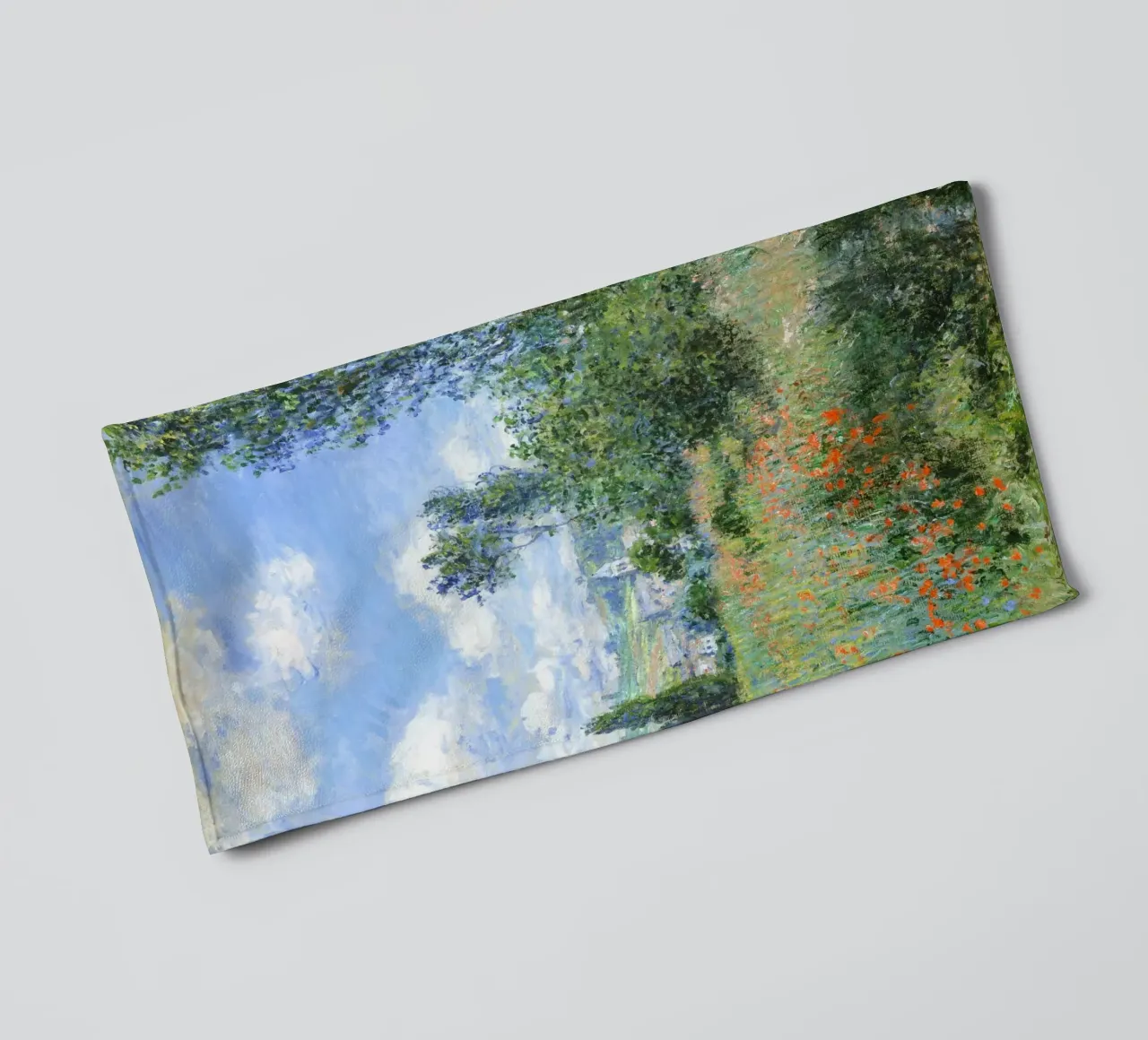 View of Vétheuil by Claude Monet towel by Art History